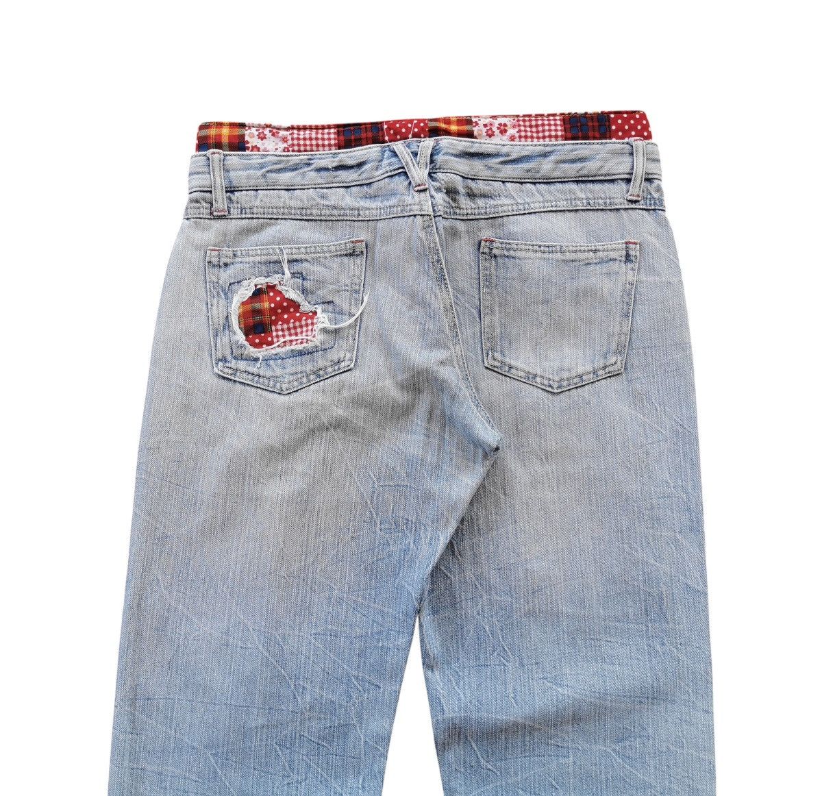 Japanese Brand Double Waist Patchwork Denim Jeans Lookalike Kapital Size US 32 / EU 48 - 8 Thumbnail