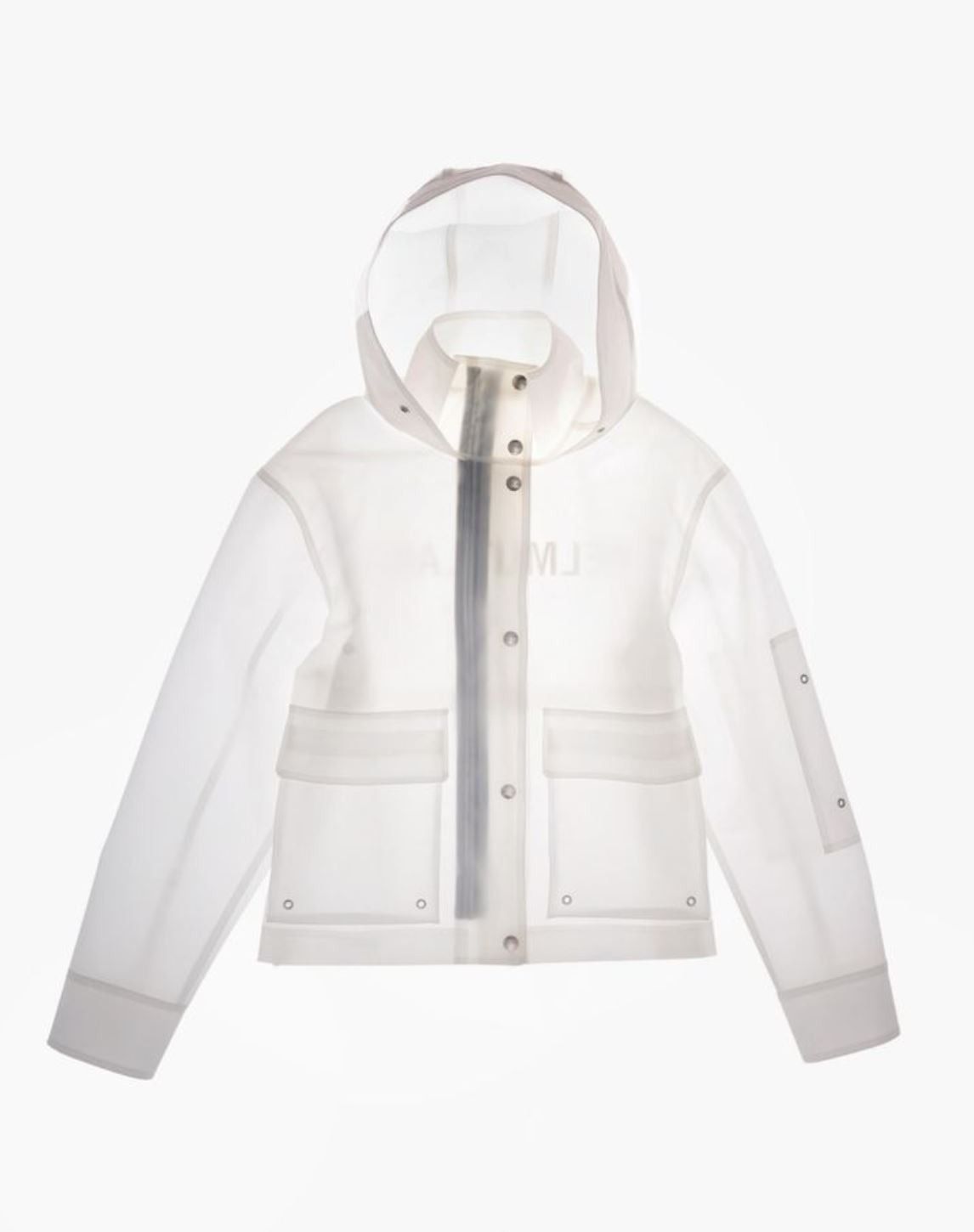 Helmut Lang Helmut Lang White Semi Transparent Vinyl Rain Jacket Coat Grailed