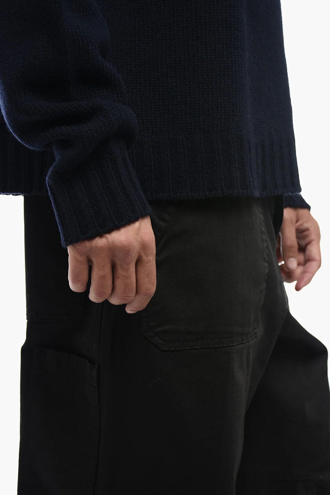 Palm Angels og1mm0326 Wool-Blend Sweater in Blue Size US S / EU 44-46 / 1 - 4 Thumbnail