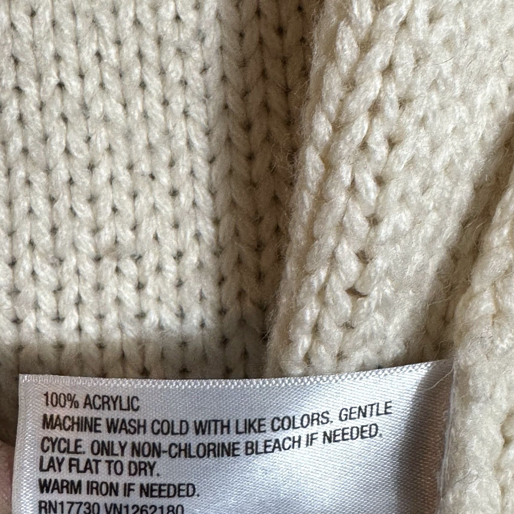 Merona Merona Cardigan Sweater Women M Open Front Cozy Shawl Collar Ivory 100% Acrylic Knit Regular Vintage? No (No) - exclude N/A. Size M / US 6-8 / IT 42-44 - 6 Thumbnail
