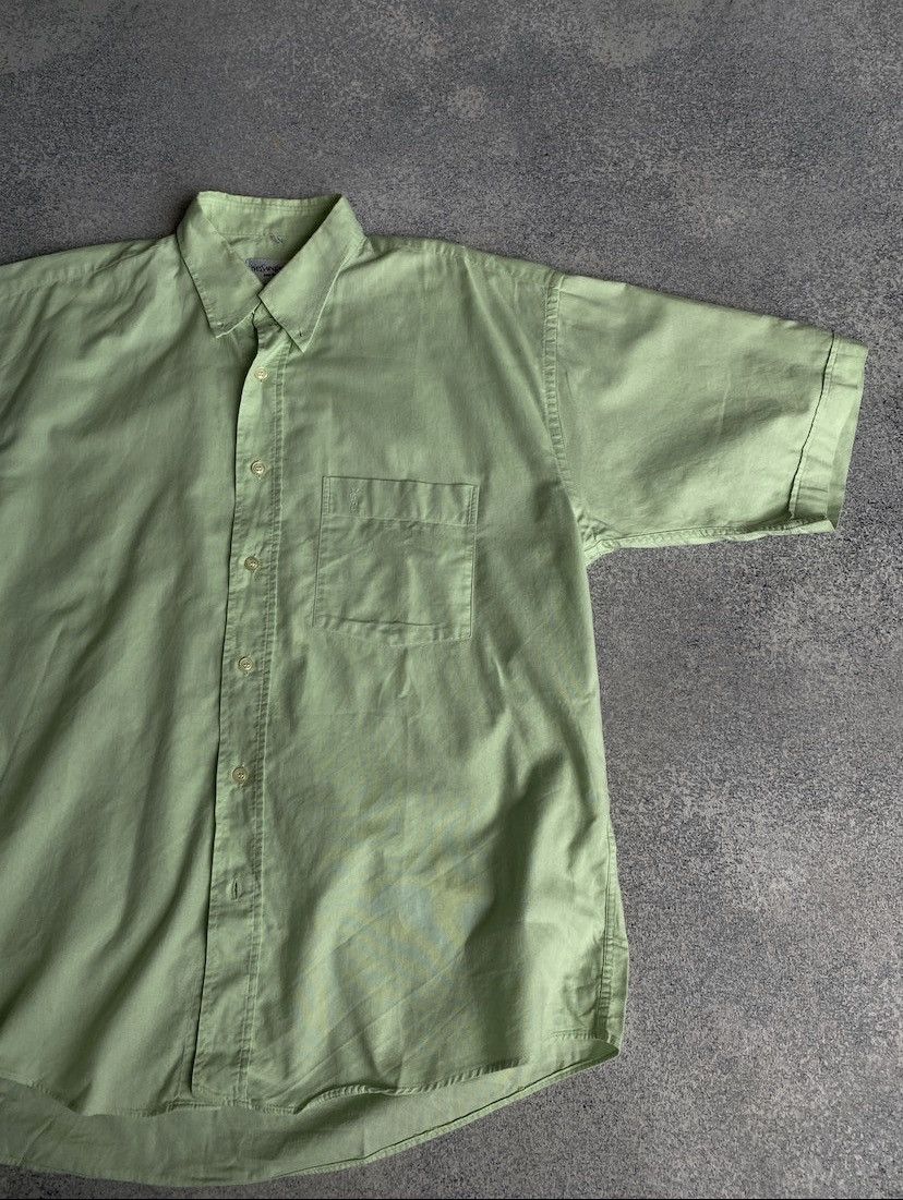 Vintage × Yves Saint Laurent Yves Saint Laurent Vintage Short sleeve button up Size US M / EU 48-50 / 2 - 2 Thumbnail