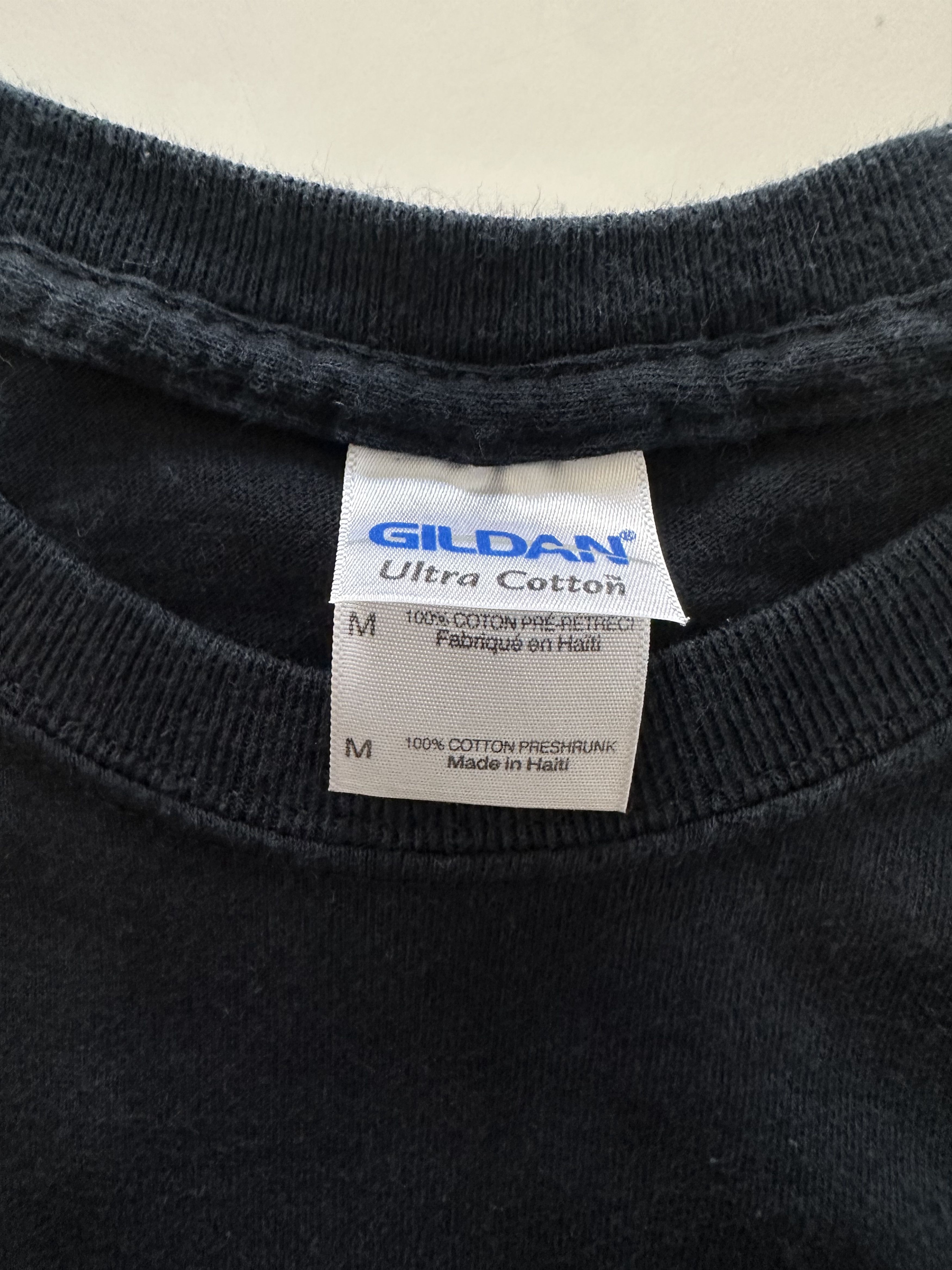 Gildan Gildan Houlagans Support Men's Black Biker T-shirt Medium Size US M / EU 48-50 / 2 - 3 Thumbnail
