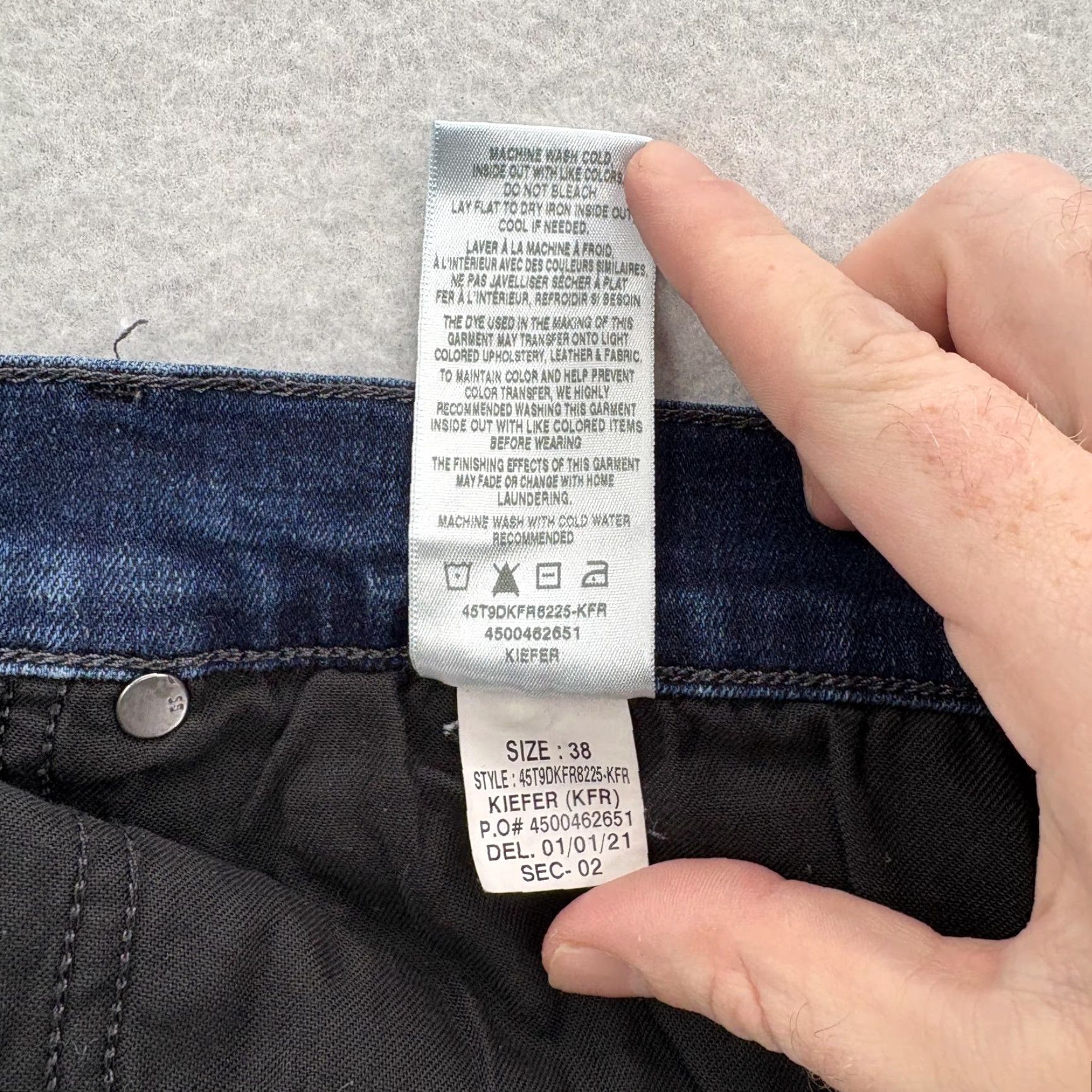 Vintage Joes Jeans Brixton Straight Narrow Mens 38x35 Blue Dark Wash Stretch Denim Pants Jeans Size US 38 / EU 54 - 7 Thumbnail