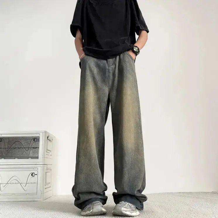 Japanese Brand Straight leg micro flared casual jeans Size US 34 / EU 50 - 3 Thumbnail
