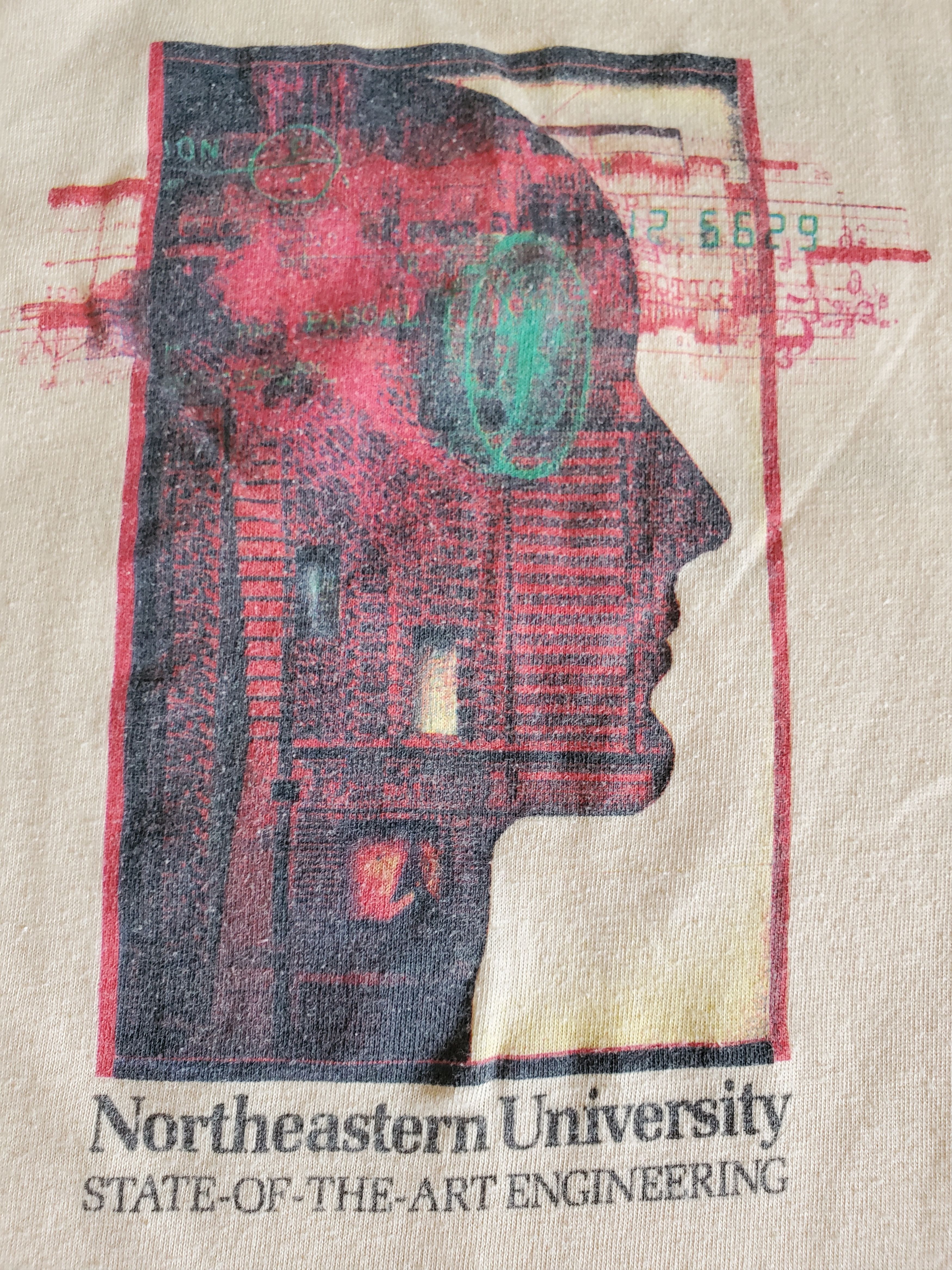 Vintage 80s technology northeastern university bay area vintage Size US M / EU 48-50 / 2 - 2 Thumbnail