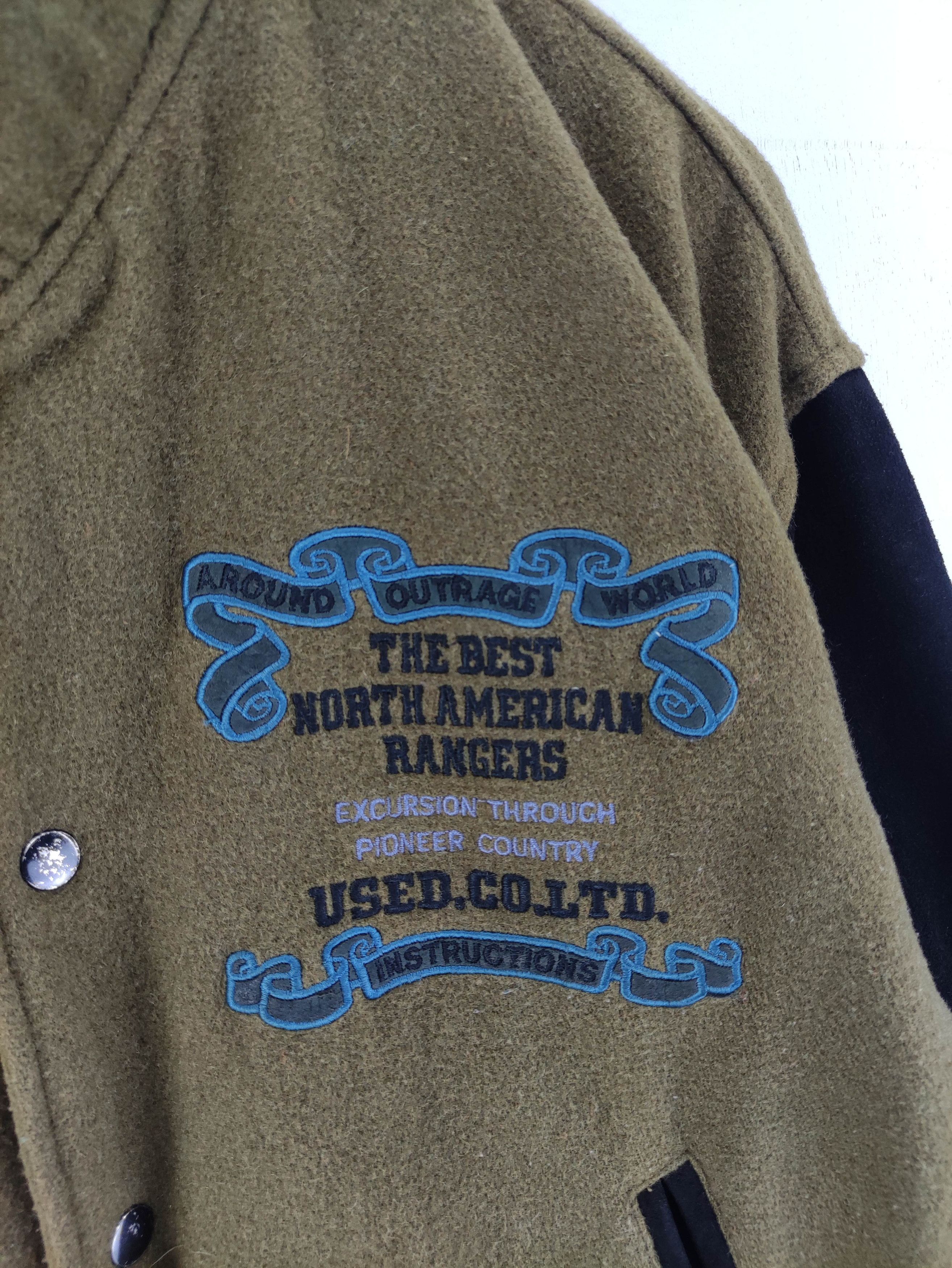 Vintage Varsity Wool Jacket Sleeve Leather Cow