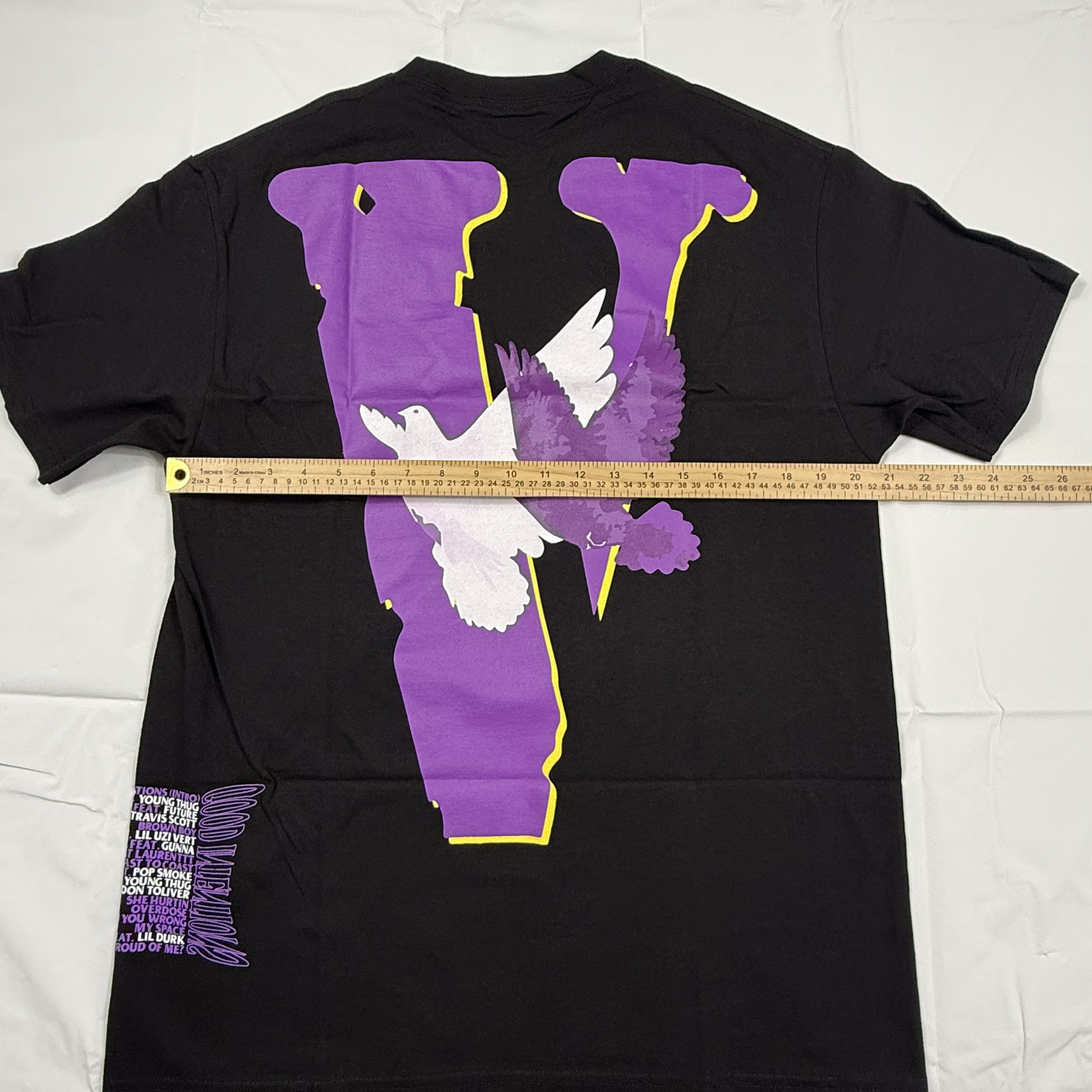 NAV × Vlone NAV x Vlone Good Intentions Black Graphic T-Shirt Mens Large Size US L / EU 52-54 / 3 - 7 Thumbnail