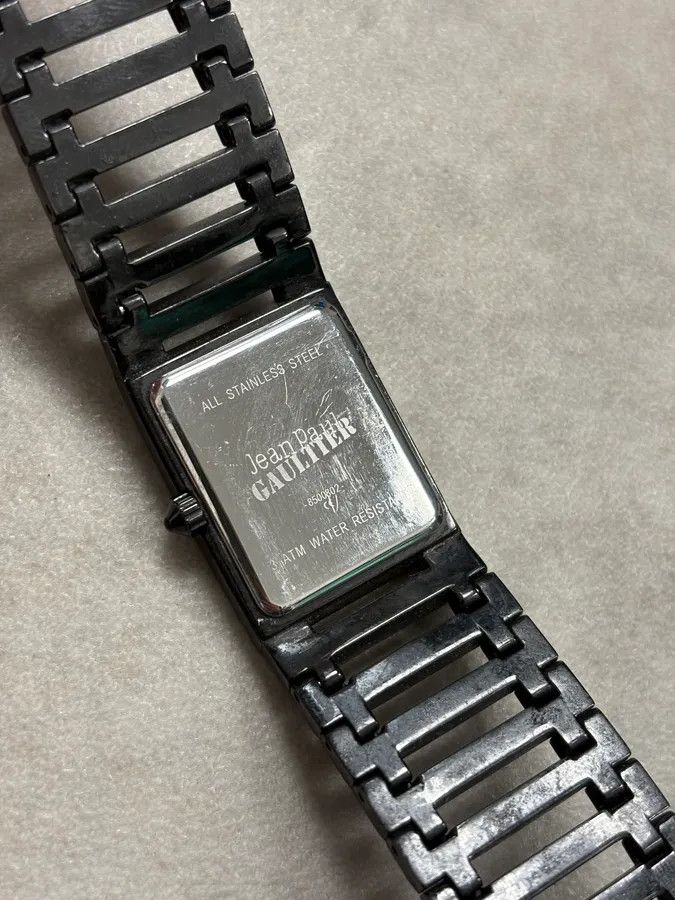 Jean Paul Gaultier 2000s Jean Paul Gaultier Black Rail Watch Size ONE SIZE - 8 Thumbnail