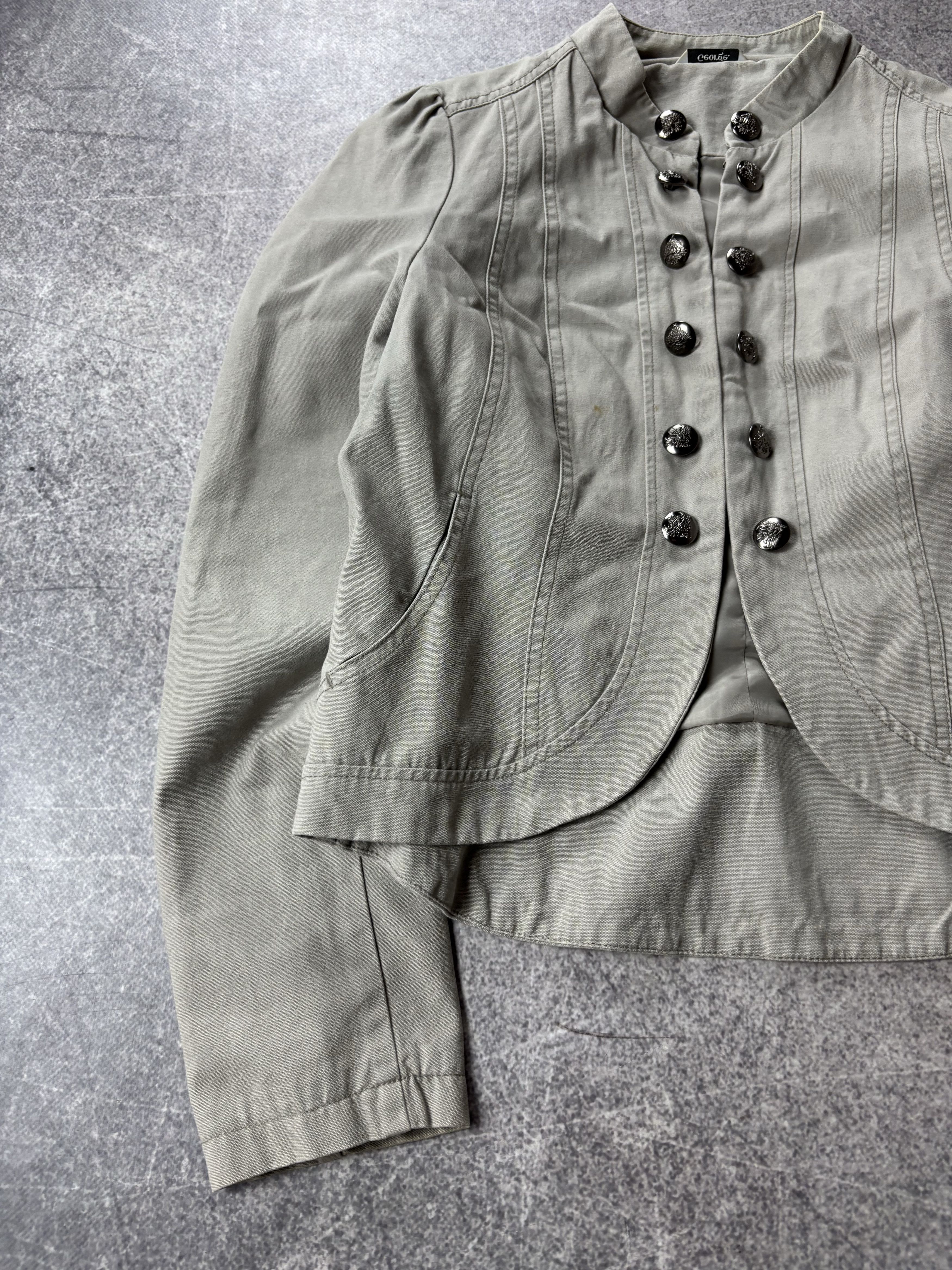 Yohji Yamamoto 00s Washed Napoleon Military Cotton Jacket PPFM Mad Punk Size US S / EU 44-46 / 1 - 4 Thumbnail