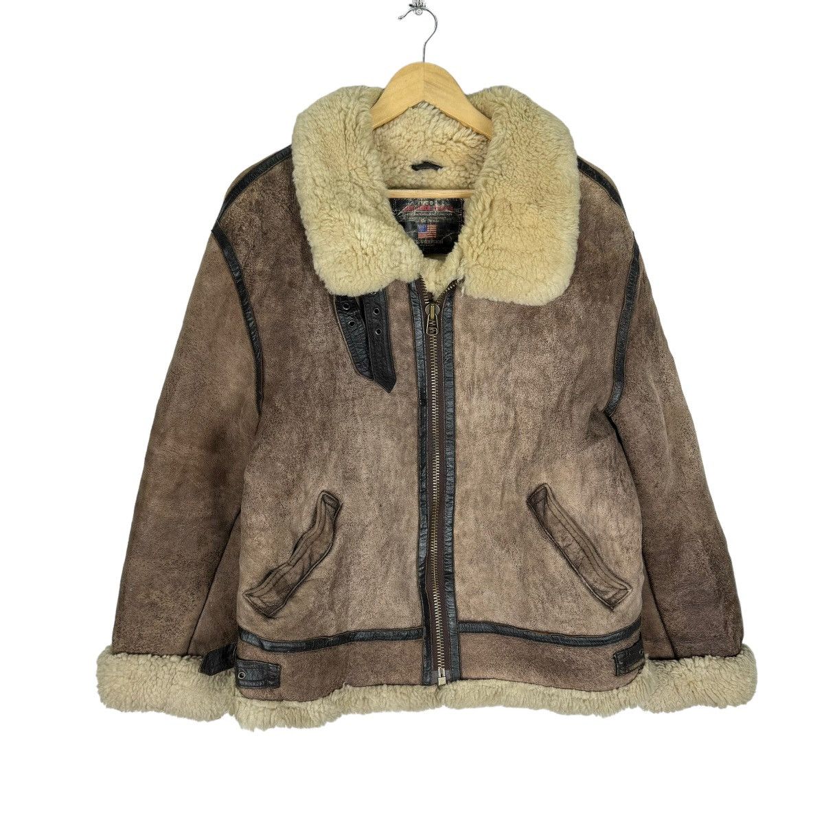 Genuine Leather ☀️US SHEEPSKIN TYPE B3 LEATHER JACKET Size US M / EU 48-50 / 2 - 2 Thumbnail