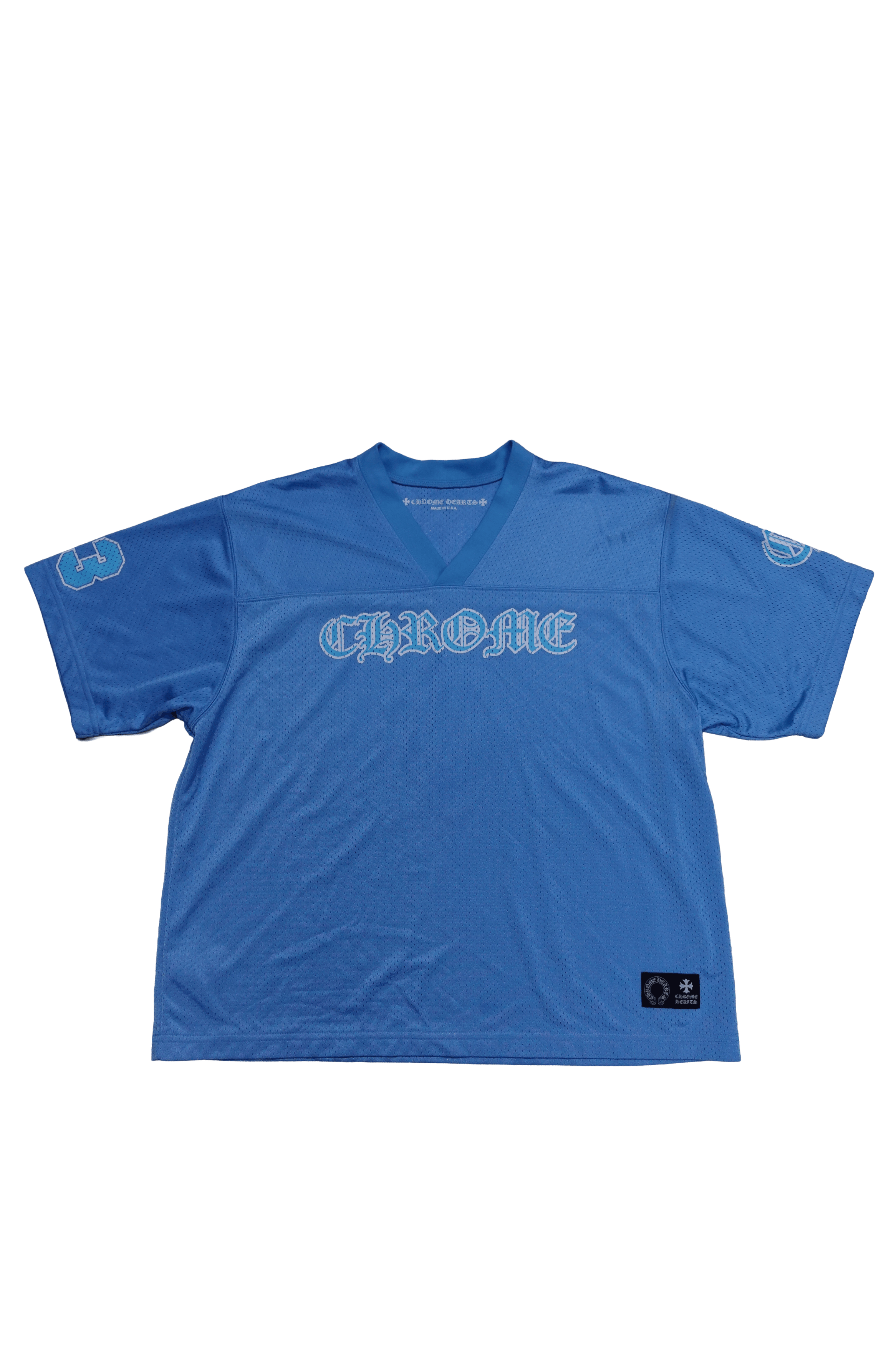 Chrome Hearts CHROME HEARTS MESH JERSEY SHORT SLEEVE BLUE Size US L / EU 52-54 / 3 - 1 Thumbnail