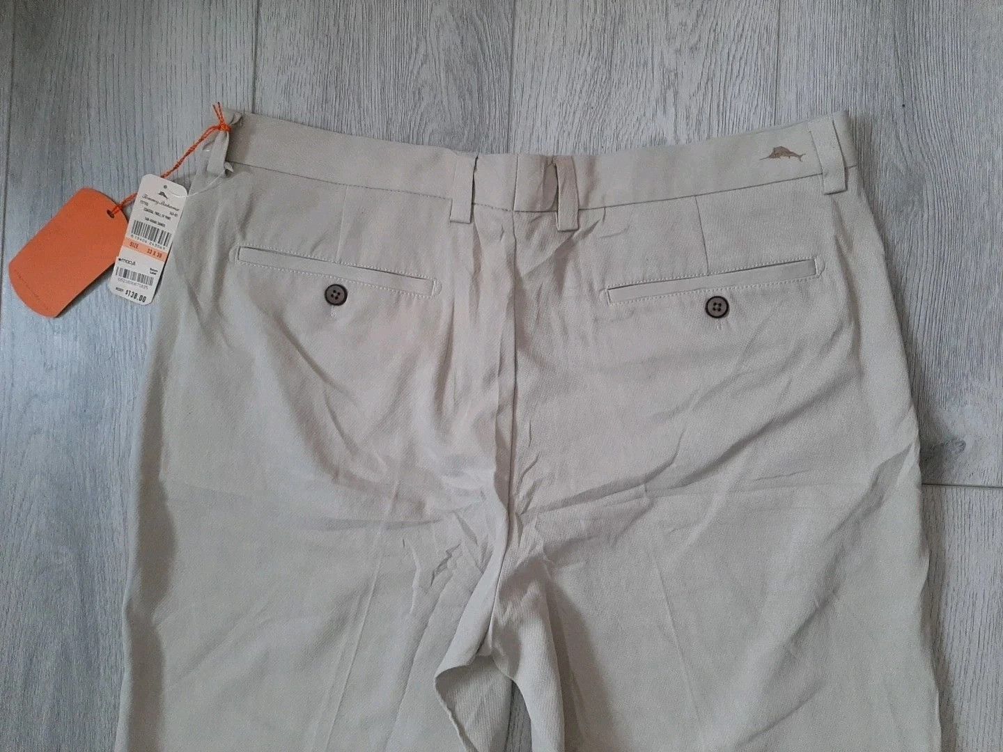 Tommy Bahama Tommy Bahama Pants Silk Blend Trouser Khaki Sands Size US 33 - 7 Thumbnail