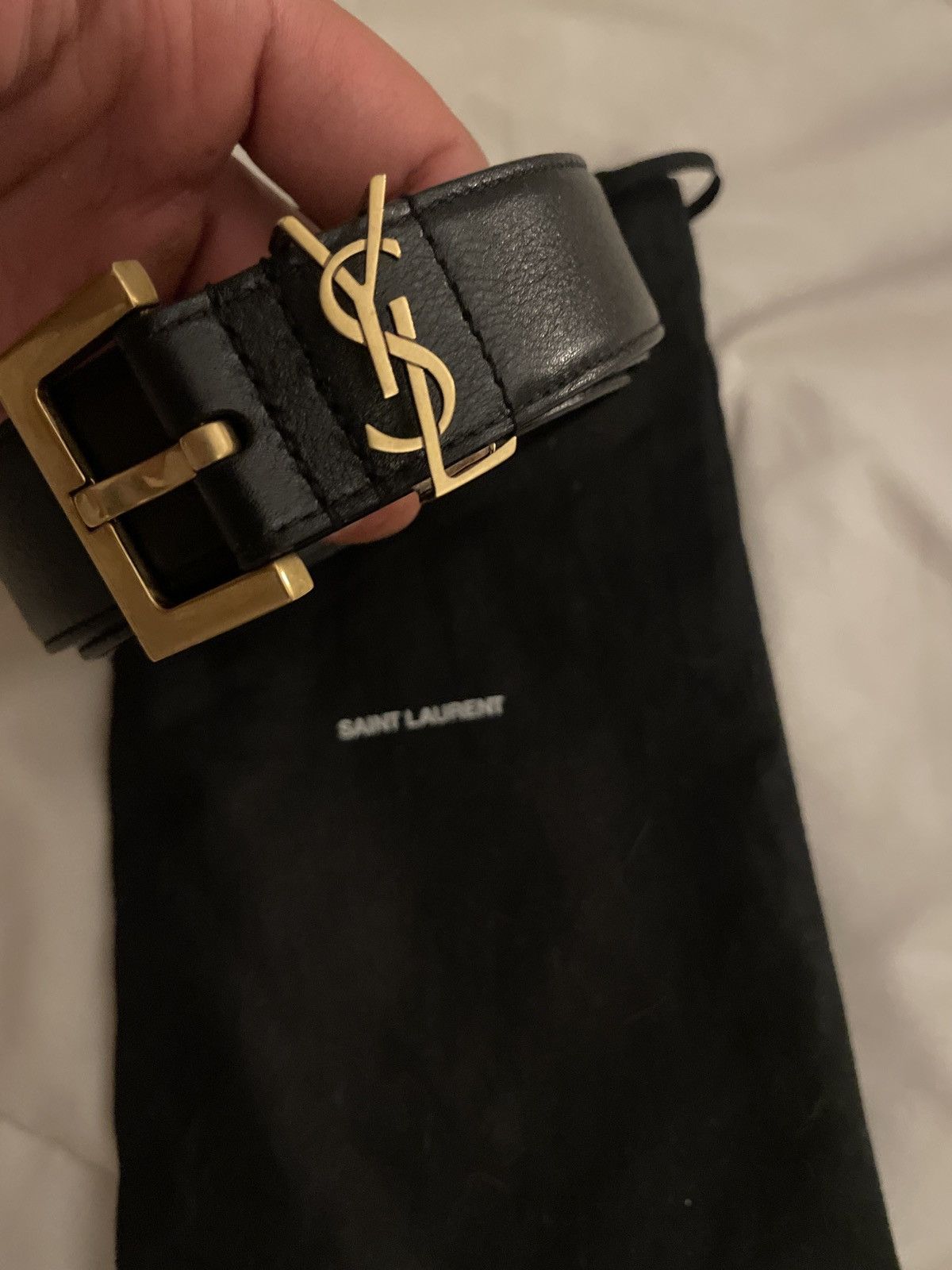 Saint Laurent Celtic soooooooo Belt Embossed