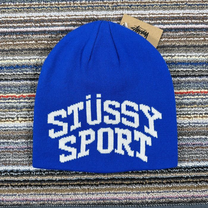 STUSSY JAQUARD STRIPE SKULLCAP BEANIE-