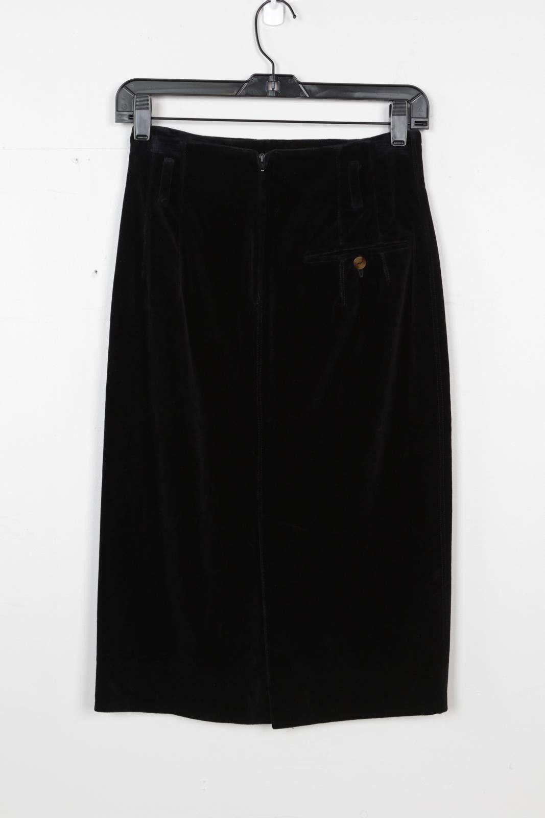 Other 80's Jean Paul Gaultier pour Bogy's Velour Skirt Size 28" / US 6 / IT 42 - 2 Thumbnail