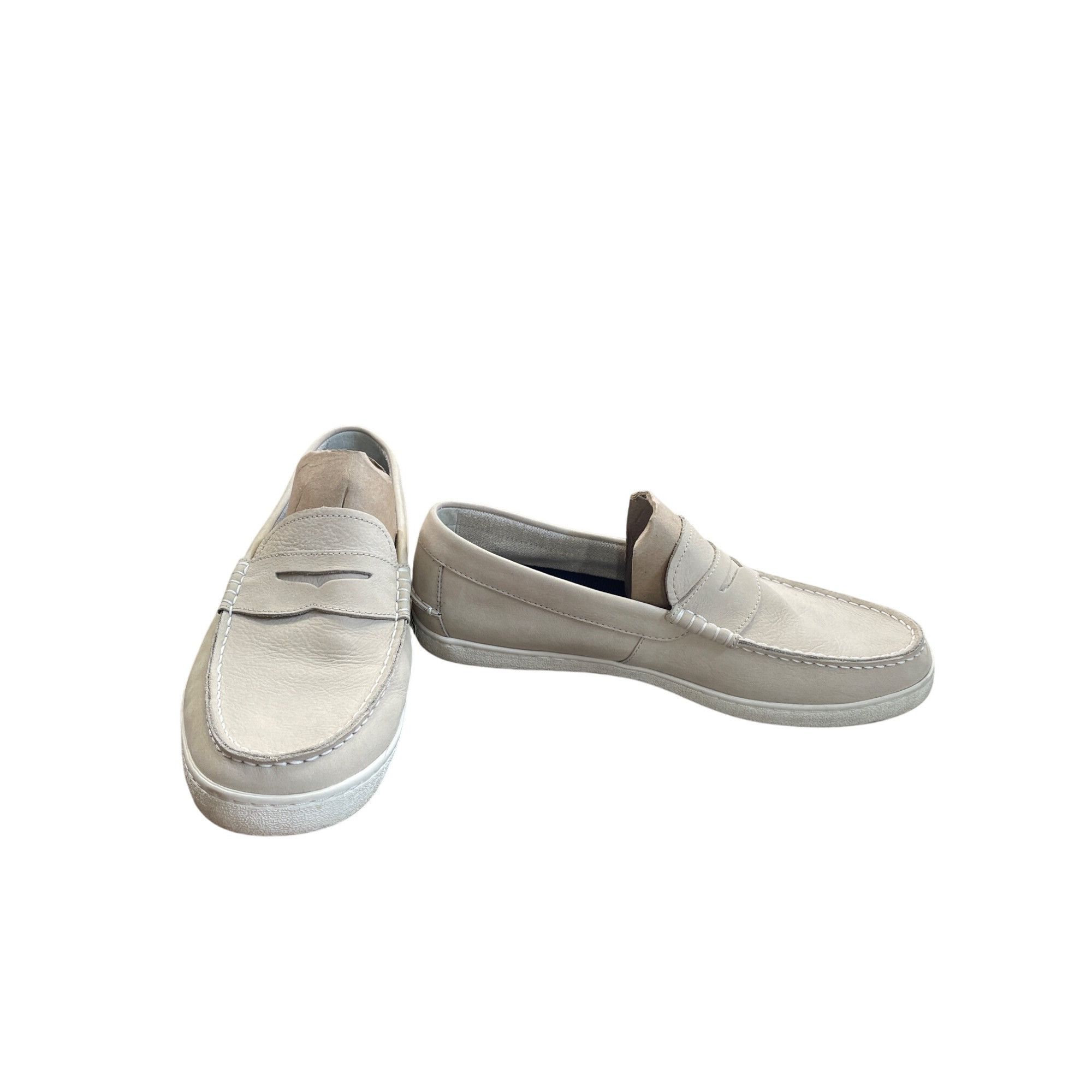 Cole Haan Maine Pinch Mens Tan Leather Loafers Shoes Size 12 in Beige