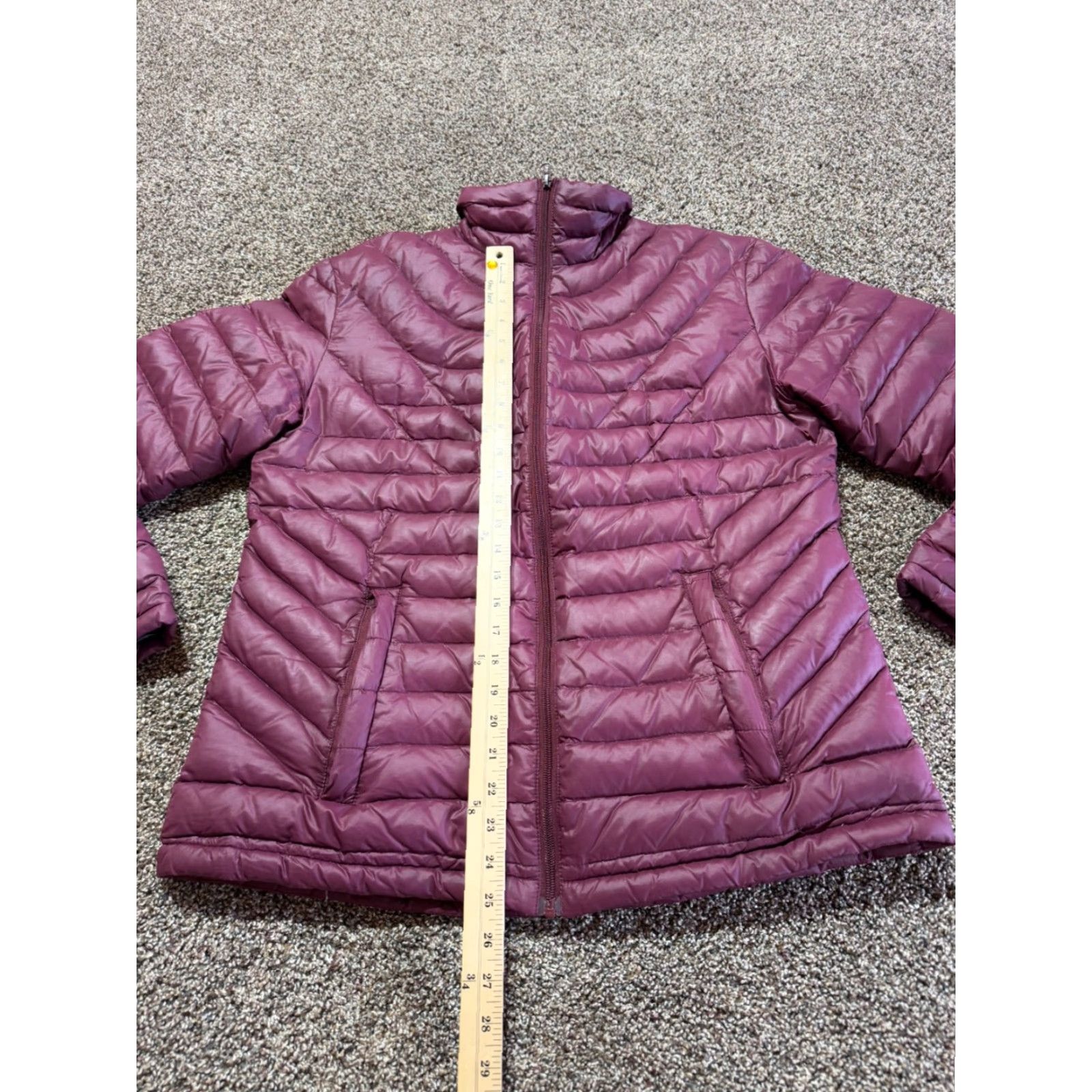 Vintage Wyoming Traders Stormy Puffer Coat Women's Down Jacket Large Plum Windproof 800 Fill Quilted Coat Size L / US 10 / IT 46 - 7 Thumbnail