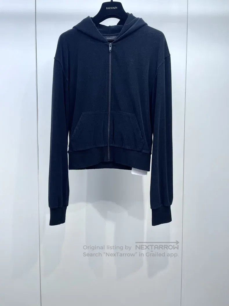 Balenciaga Balenciaga Crown Rhinestone Long Sleeve Hoodie Size US XS / EU 42 / 0 - 2 Thumbnail