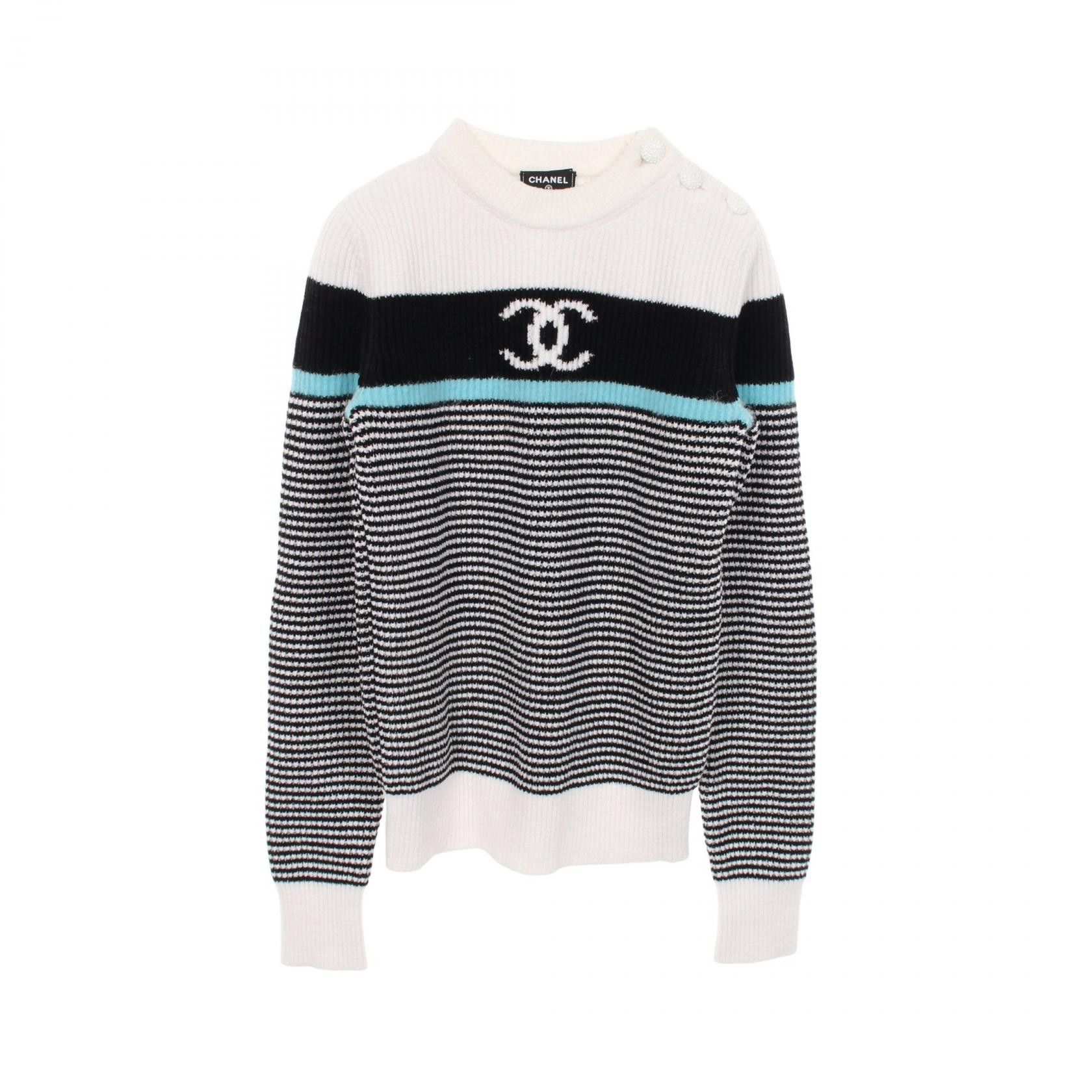 Chanel Chanel Chanel Coco Mark Cotton Viscose Knit Top Textile Tops DUTY FREE for USA Size ONE SIZE - 1 Thumbnail