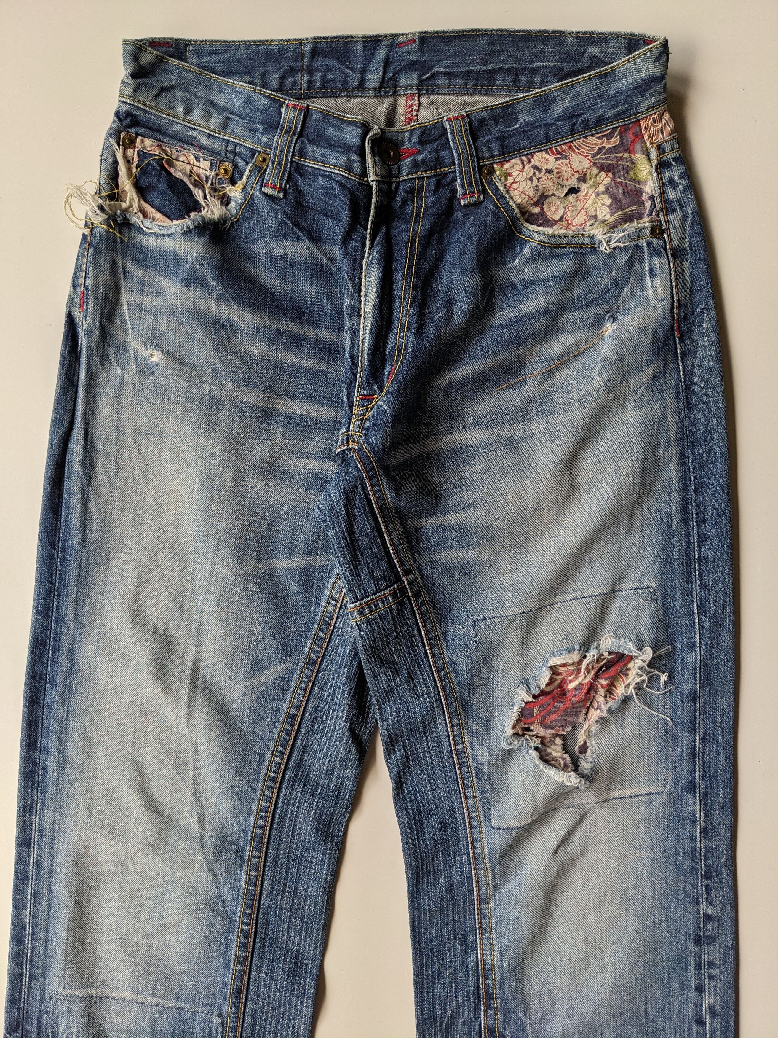 Eternal Eternal Kurashiki sakura boro sashiko jeans Size US 30 / EU 46 - 5 Thumbnail