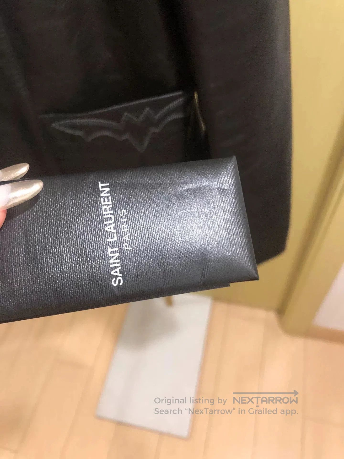 Saint Laurent Paris Saint Laurent Black Leather Blazer. Size M / US 6-8 / IT 42-44 - 2 Thumbnail