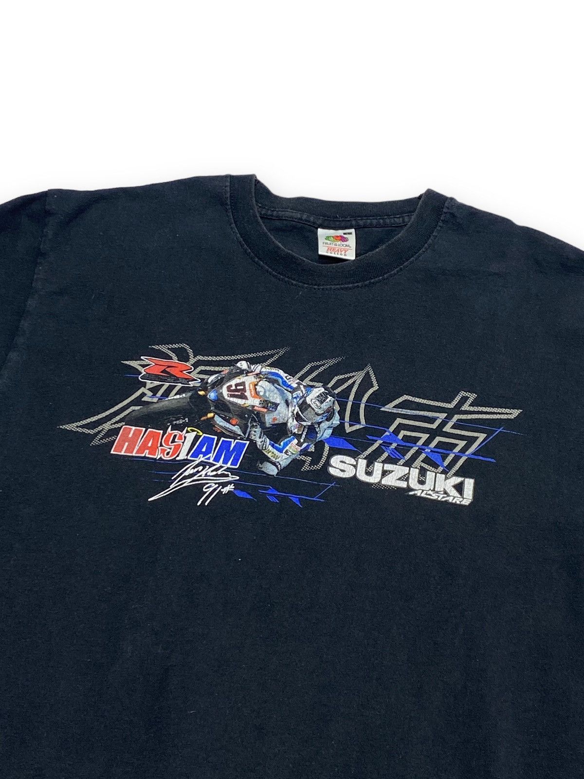 Japanese Brand Vintage SUZUKI HASIAM Big Logo Black T Shirt Size US M / EU 48-50 / 2 - 2 Thumbnail