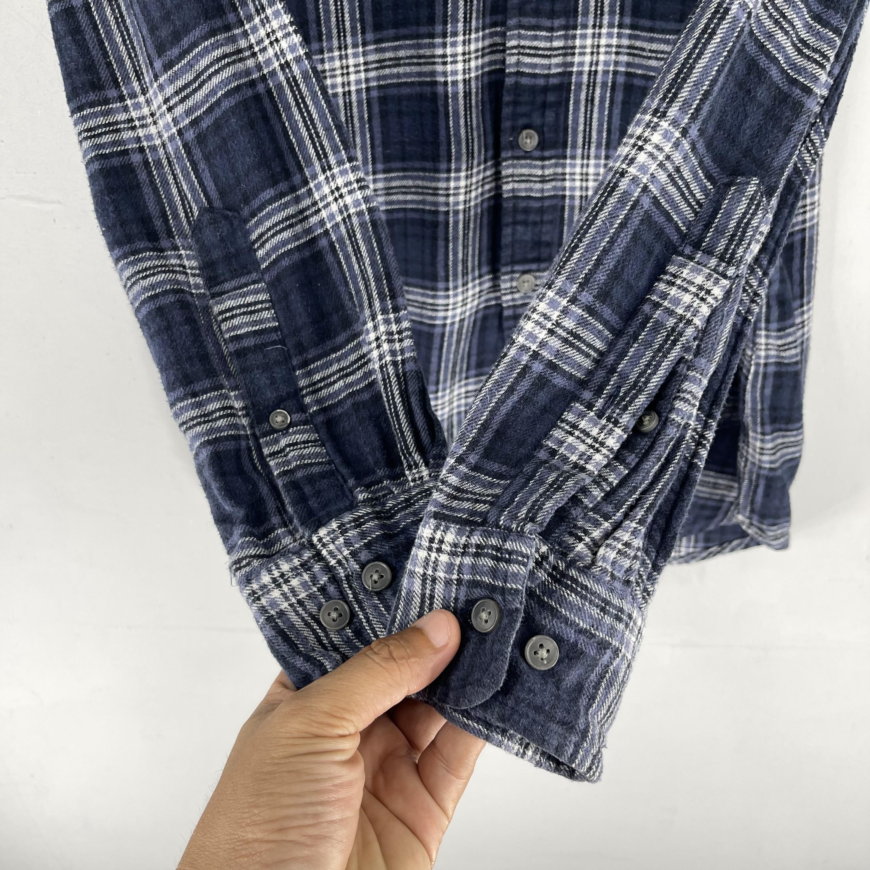 Croft & Barrow × Flannel Vintage Plaid Checkered Blue Tartan Flannel Button Up Size US S / EU 44-46 / 1 - 7 Thumbnail