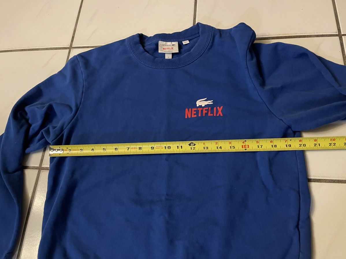 Lacoste LACOSTE Netflix Logo-Print Sweatshirt Men's Size Small Blue Size US S / EU 44-46 / 1 - 5 Thumbnail