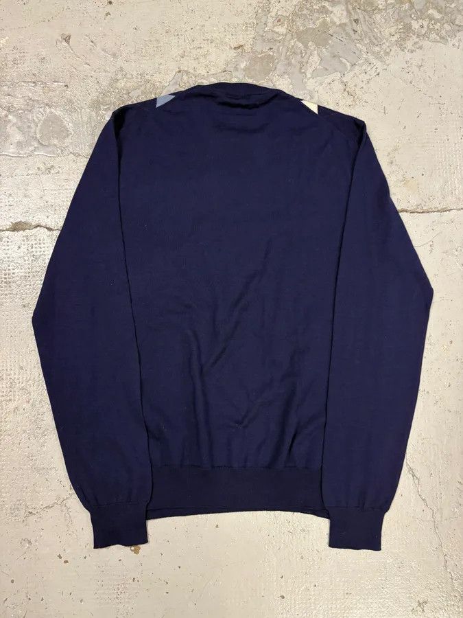 Prada FW2018 Prada Navy Argyle Wool Sweater Size US S / EU 44-46 / 1 - 6 Thumbnail