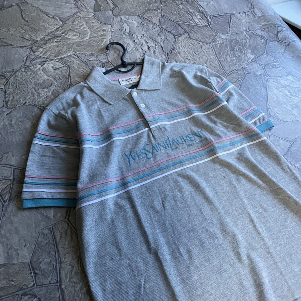 Yves Saint Laurent Yves Saint Laurent Polo T-shirt big logo Size US XL / EU 56 / 4 - 3 Thumbnail