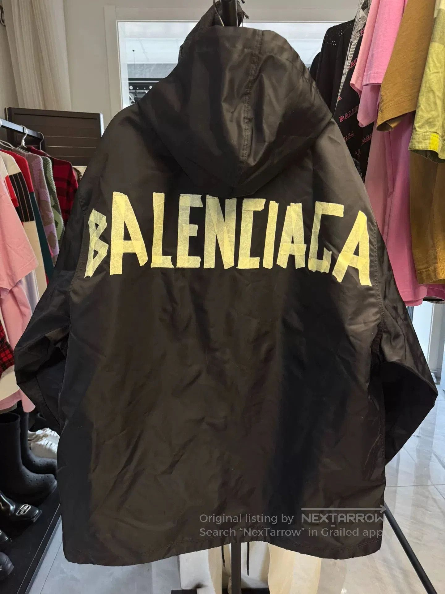 Balenciaga balenciaga ss23 logo hooded jacket. Size US XXS / EU 40 - 1 Thumbnail