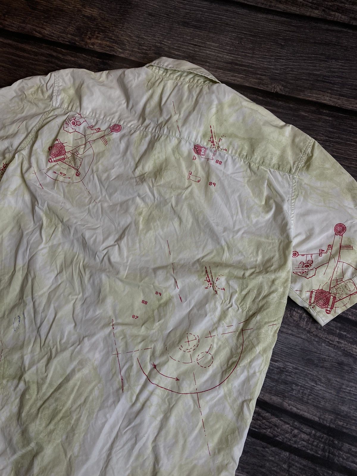 Diesel × Vintage Diesel compass shirt Size US XL / EU 56 / 4 - 7 Thumbnail