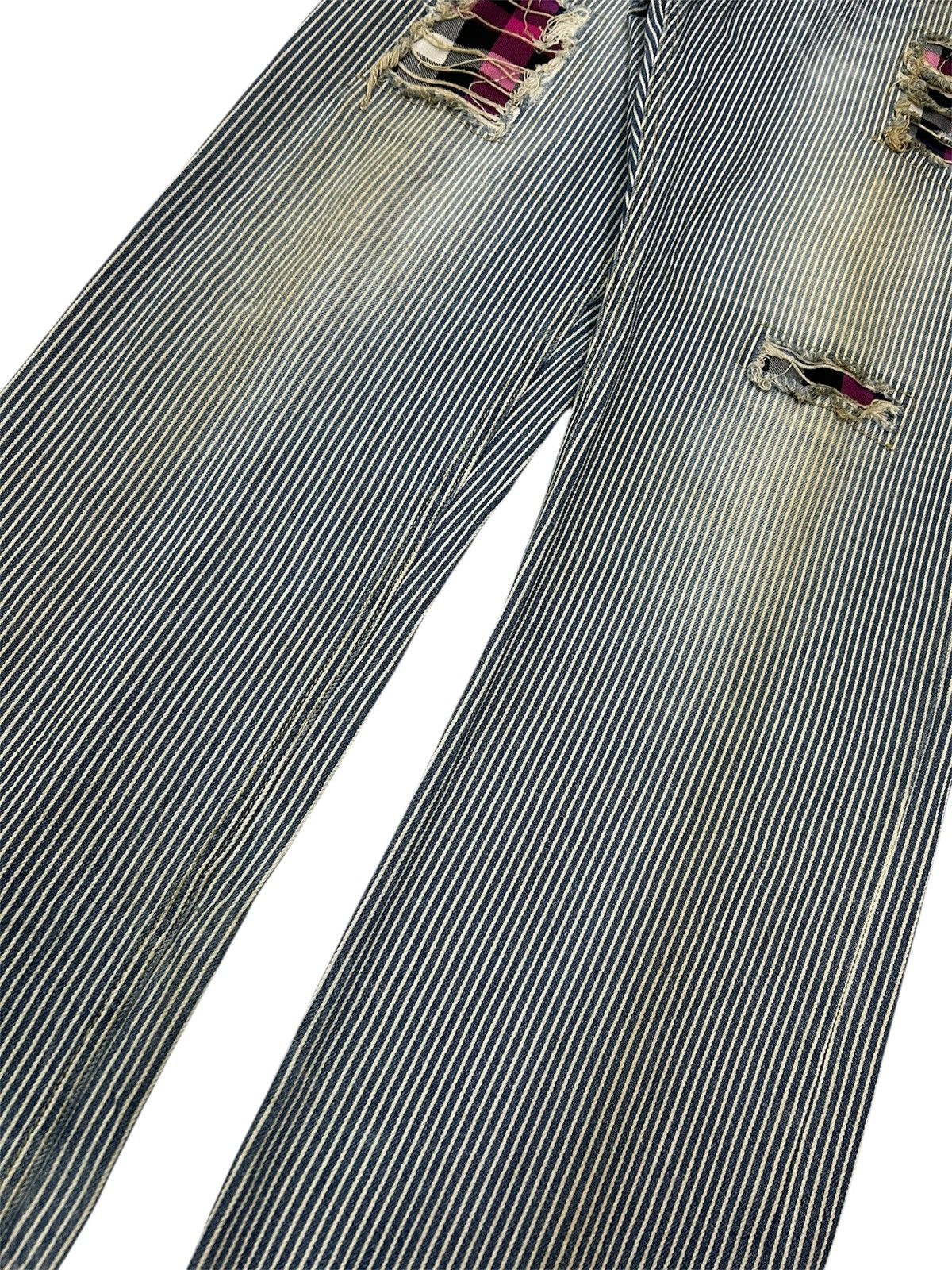 Japanese Brand Japanese Hickory Denim With Punk Motifs Lining Distressed Size US 36 / EU 52 - 7 Thumbnail