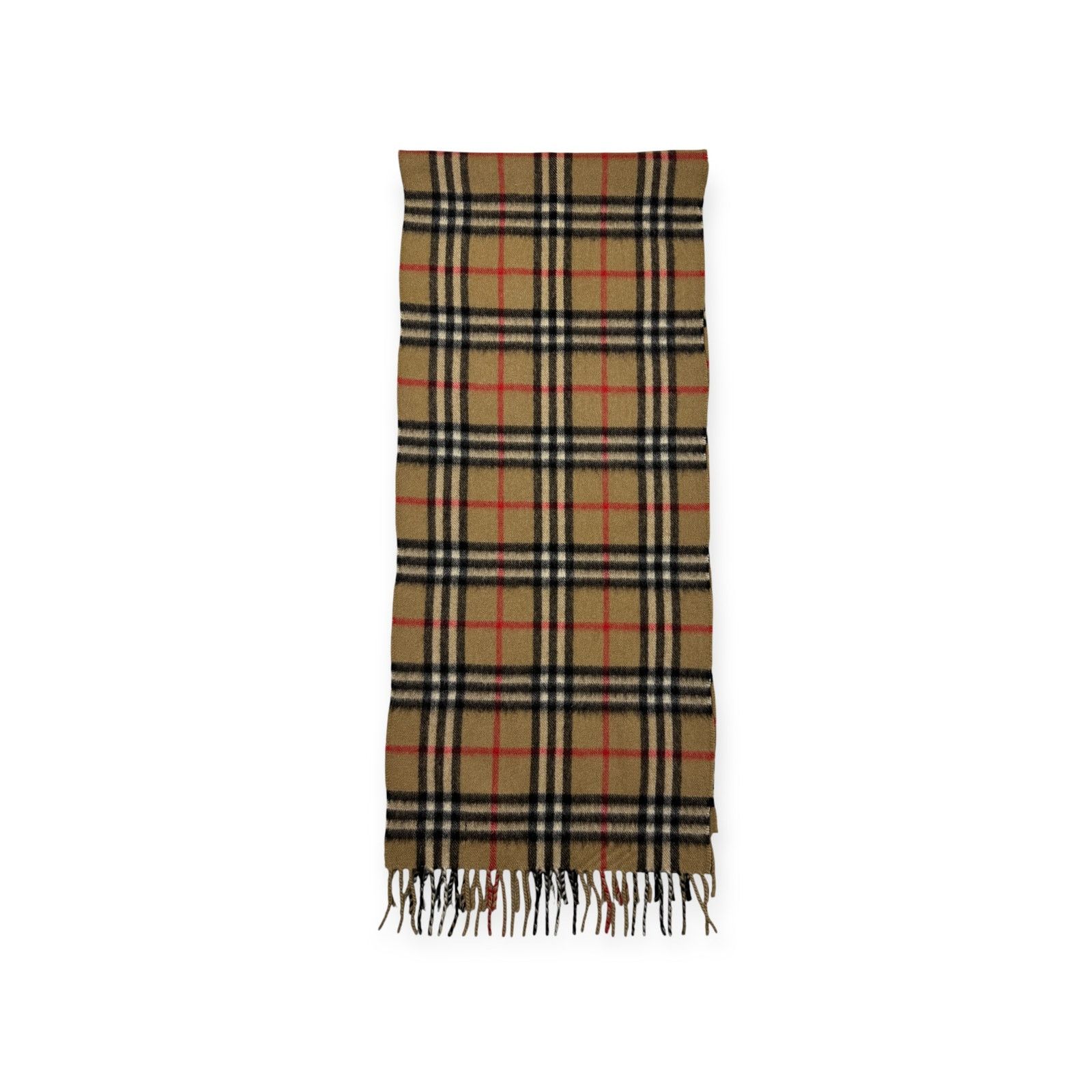 Burberry 🔴 Vintage Burberrys Scarf Nova Check 100% Cashmere Camel Size ONE SIZE - 3 Thumbnail