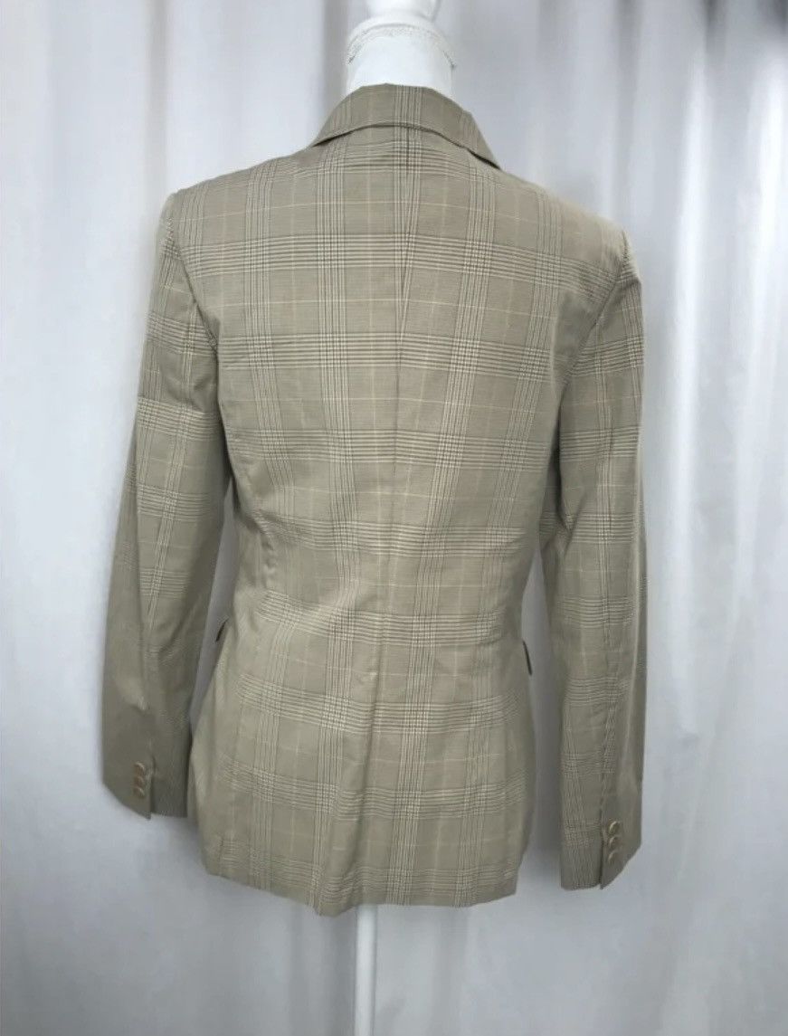 Max Mara Max Mara Weekend Beige Checked Tailored Blazer Size M / US 6-8 / IT 42-44 - 5 Thumbnail