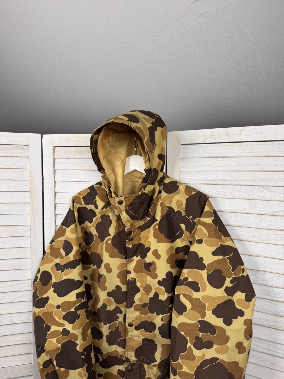 Vintage Vintage GORE-TEX Waterproof Camouflage Jacket Brown Beige Size US L / EU 52-54 / 3 - 3 Thumbnail