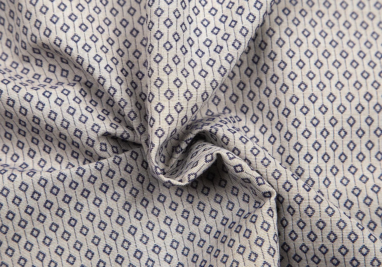 Emporio Armani Button-Down Shirt with Pattern in Gray and Navy, Size L Size US L / EU 52-54 / 3 - 15 Thumbnail