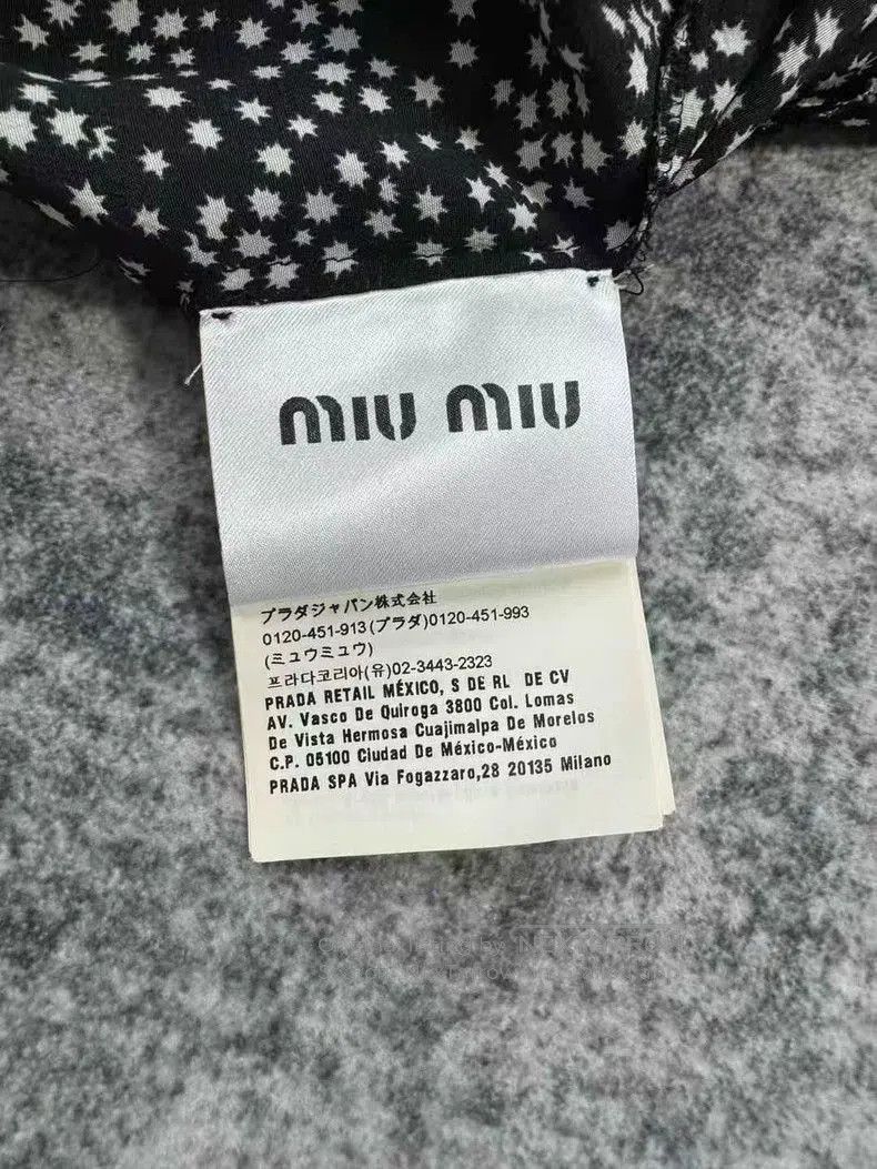 Miu Miu Miu Miu Star Print Silk Dress. Size US 42 / EU 58 - 5 Thumbnail