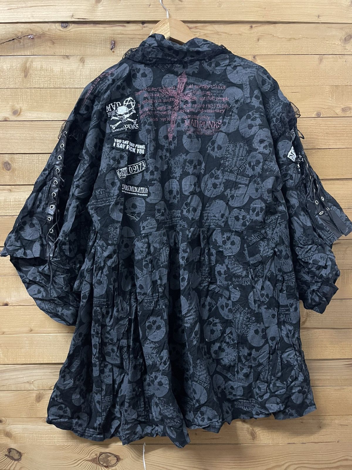 Japanese Brand Seditioneries mad punk full print skull kimono Size L / US 10 / IT 46 - 11 Thumbnail
