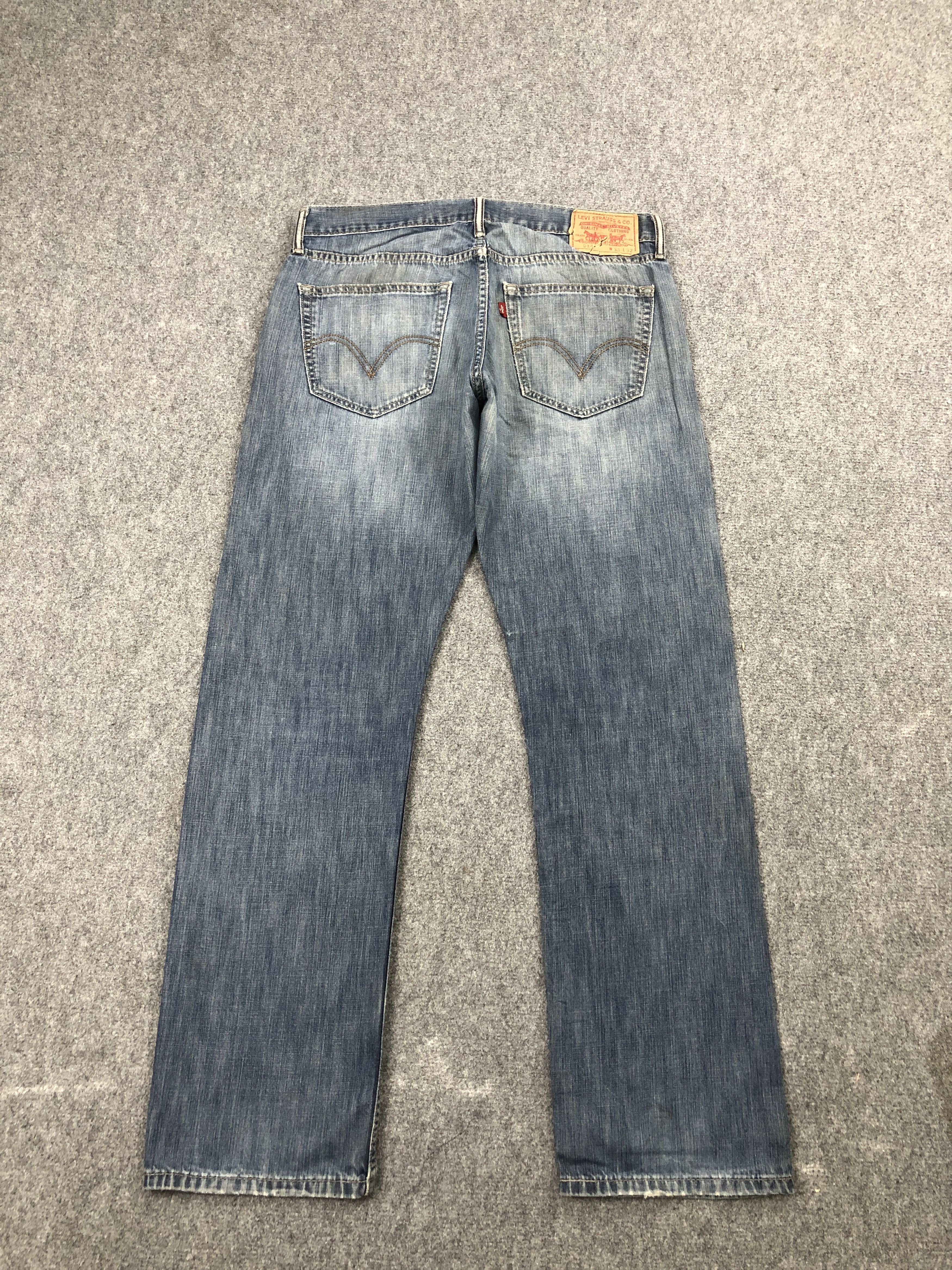 Levi's × Vintage Vintage Dirty Wash Levis 514 Slim Straight Jeans DP2462 Size US 33 - 3 Thumbnail