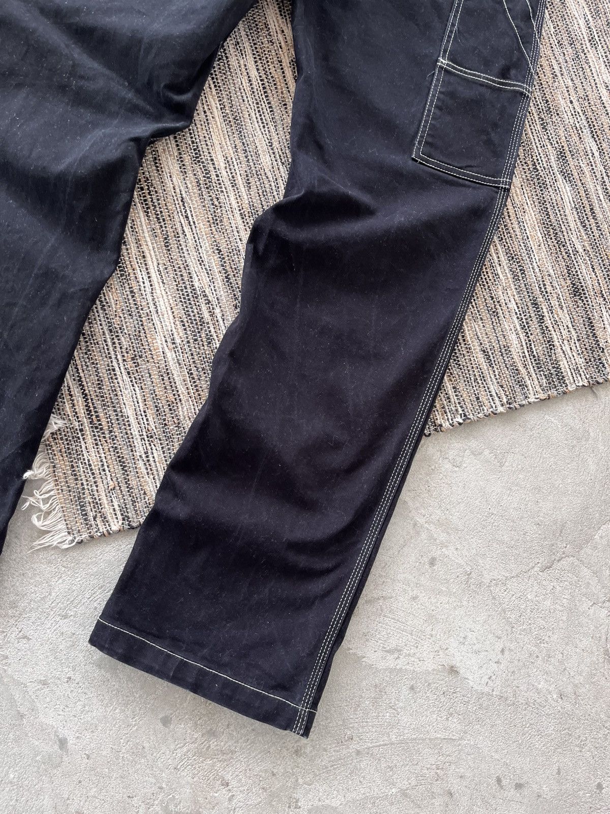 Vans Vintage Vans Workwear Style Black Denim Pants sk8 Y2K Size US 31 - 15 Thumbnail