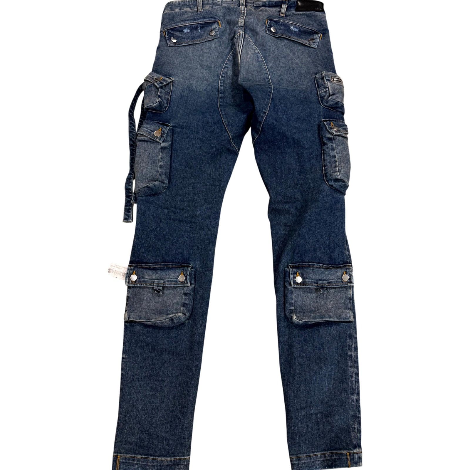 Amiri Amiri Denim Dark Wash Cargo Pants Size US 36 / EU 52 - 2 Thumbnail