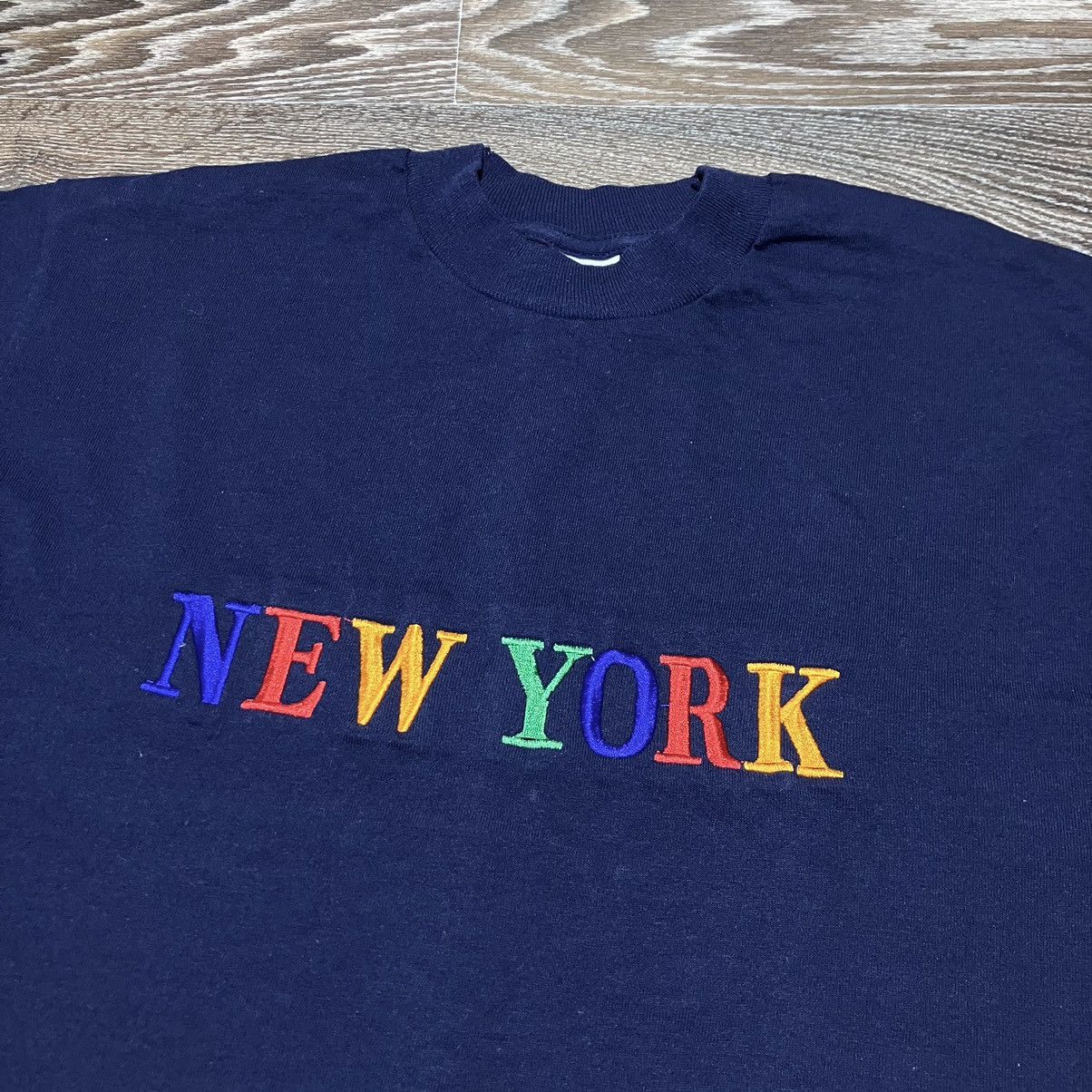 Other 90s Vintage NEW YORK Embroidered Logo T-shirt Size US M / EU 48-50 / 2 - 2 Thumbnail