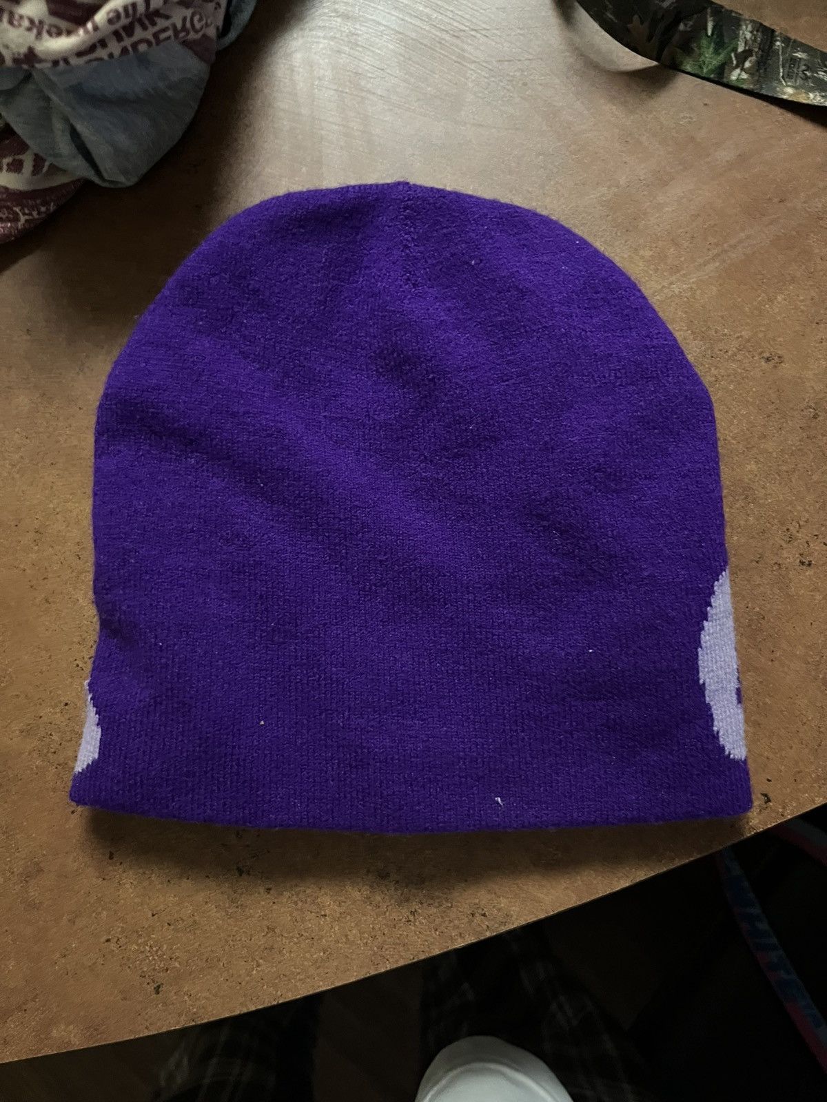 Vintage Purple Y2K Beanie Size ONE SIZE - 2 Thumbnail