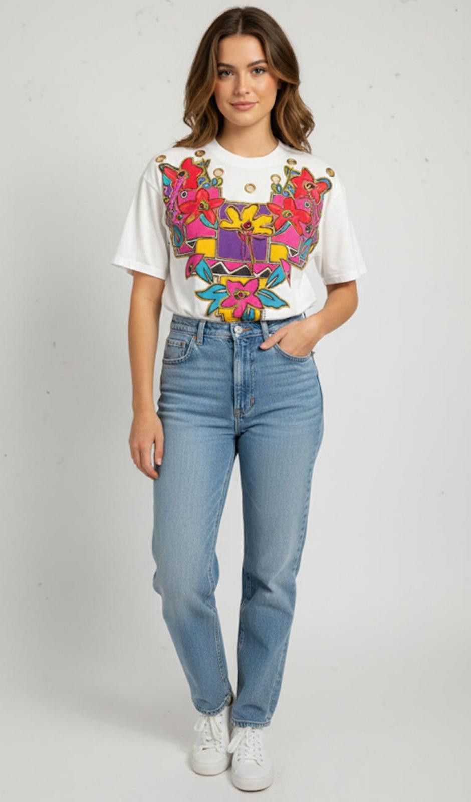 Other KWBL Rare find hand painted 90s vintage shirt OSFM Vintage Size ONE SIZE - 1 Thumbnail