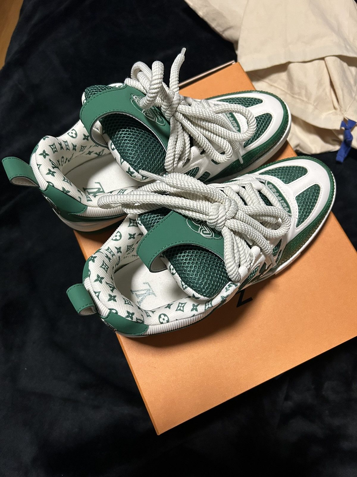 Louis Vuitton GREEN LV SKATE HIGH Size US 8.5 / EU 41-42 - 4 Thumbnail