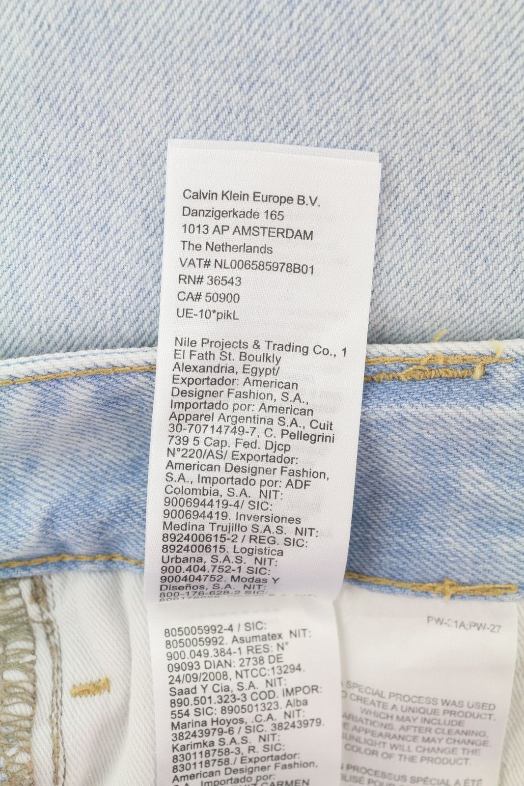 Calvin Klein 90S LOOSE PLEATED W28 Washed Blue Wide Zip Jeans 84981 Size US 28 / EU 44 - 9 Thumbnail