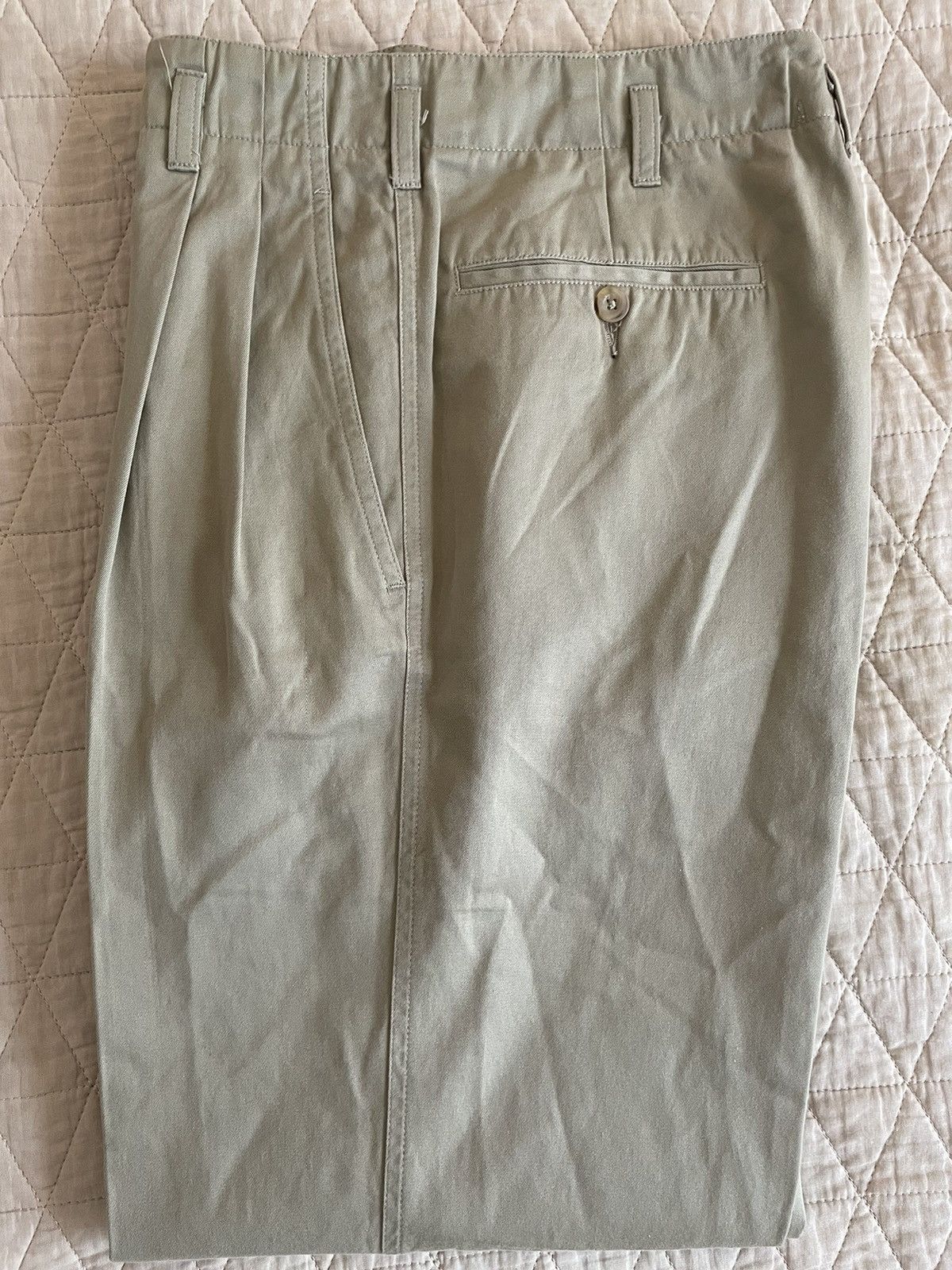 Lanvin Pleated Front High Waist Chino Trouser Size 27" / US 4 / IT 40 - 1 Thumbnail
