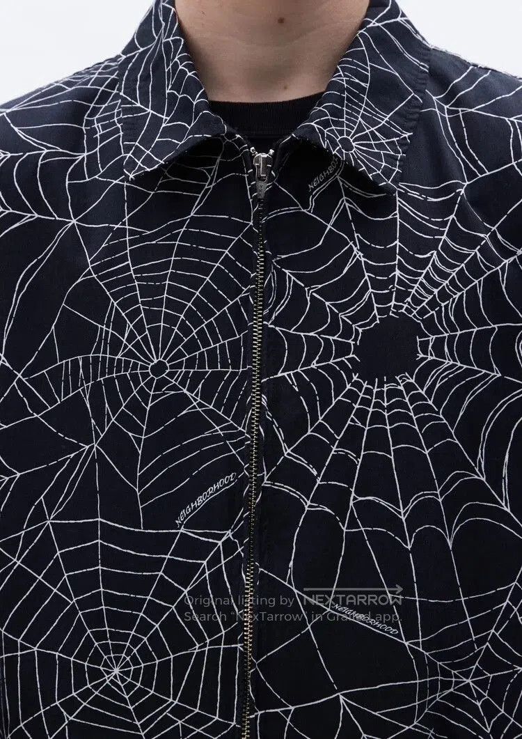 Neighborhood neighborhood spider web jacket in black. Size US XL / EU 56 / 4 - 6 Thumbnail