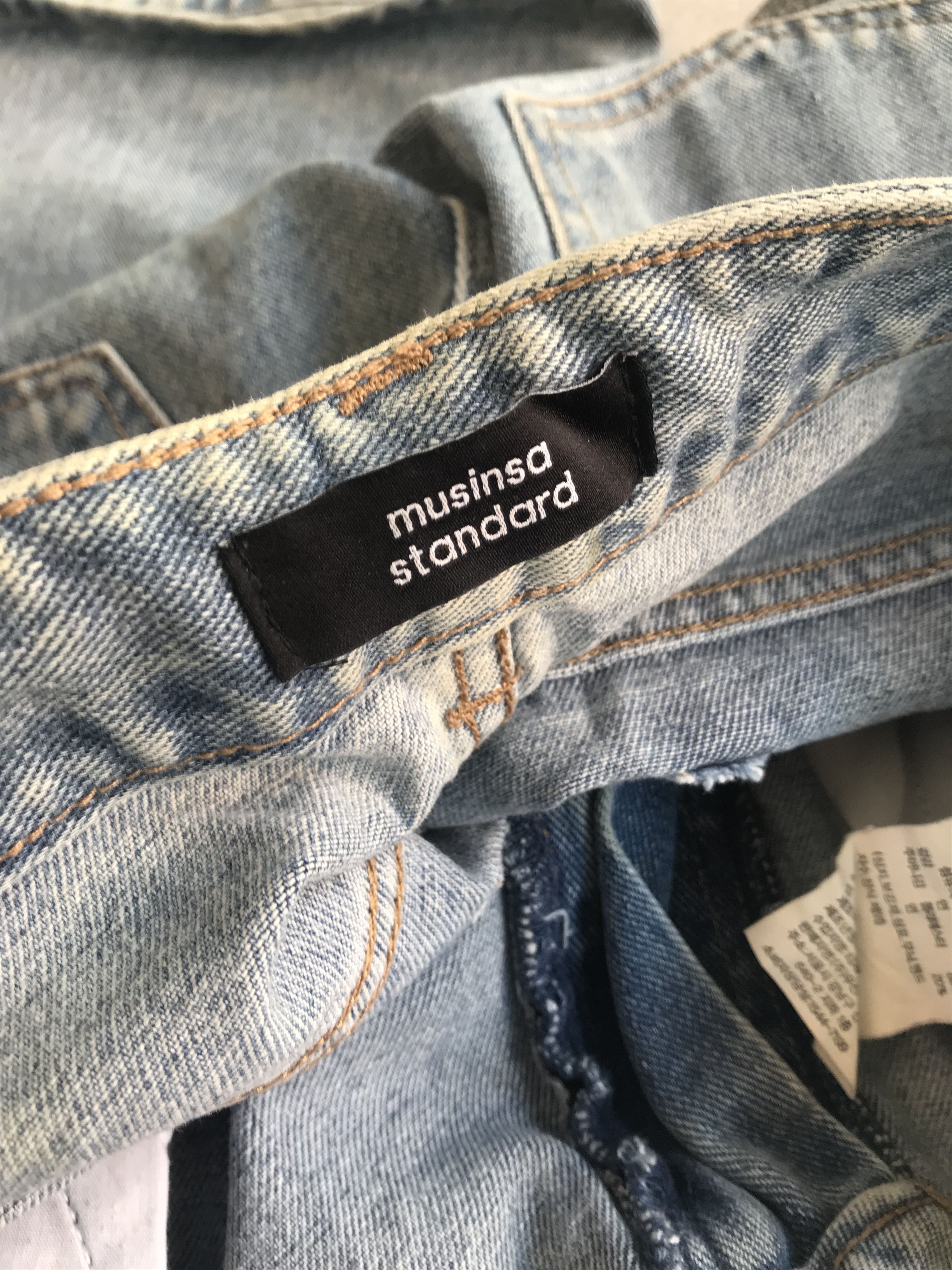Japanese Brand × MUSINSA × Yohji Yamamoto Musinsa Standard Wide Washed Blue Jeans Size US 34 / EU 50 - 6 Thumbnail